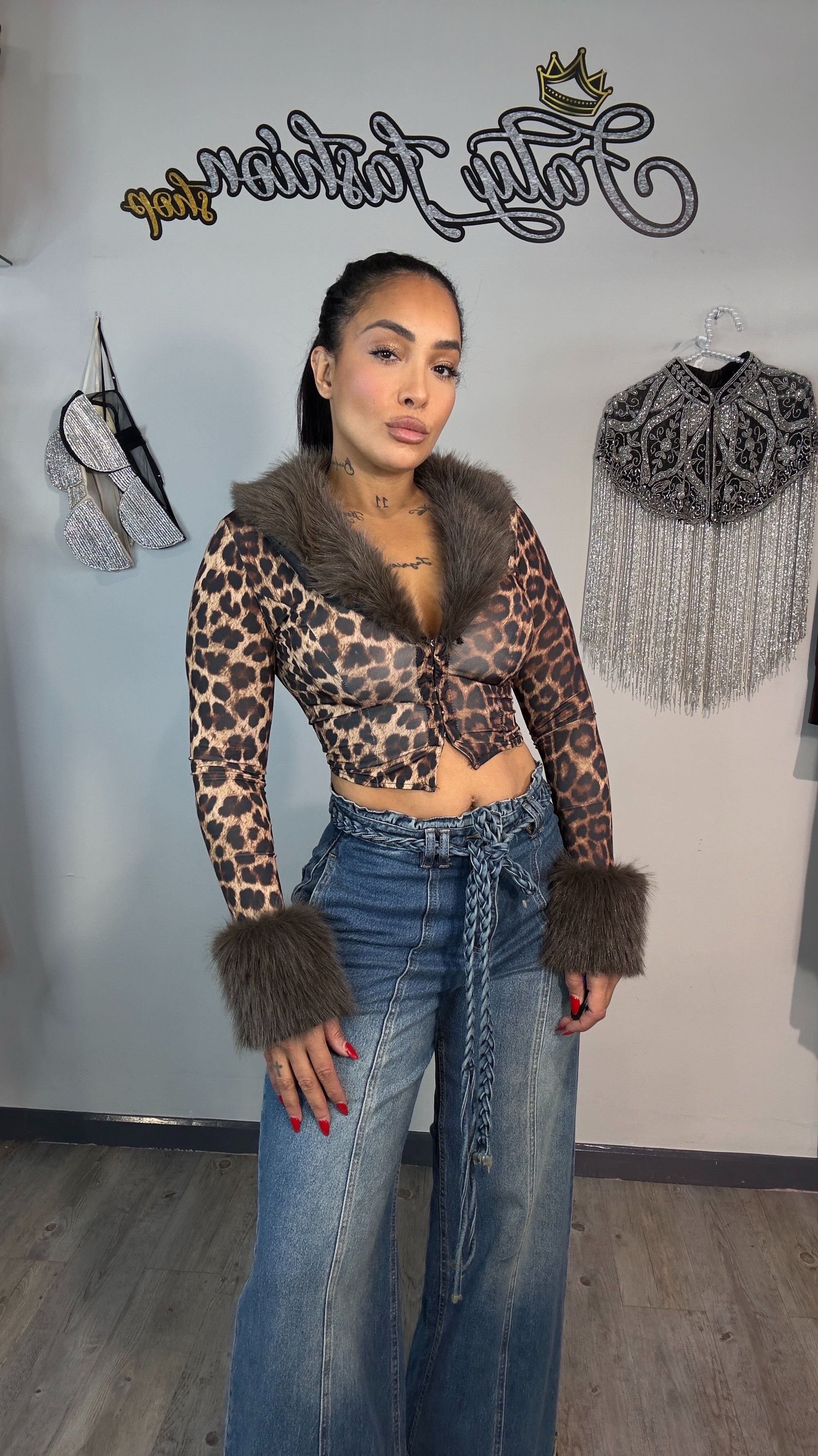 Rebeca Wild Couture Fur Animal print