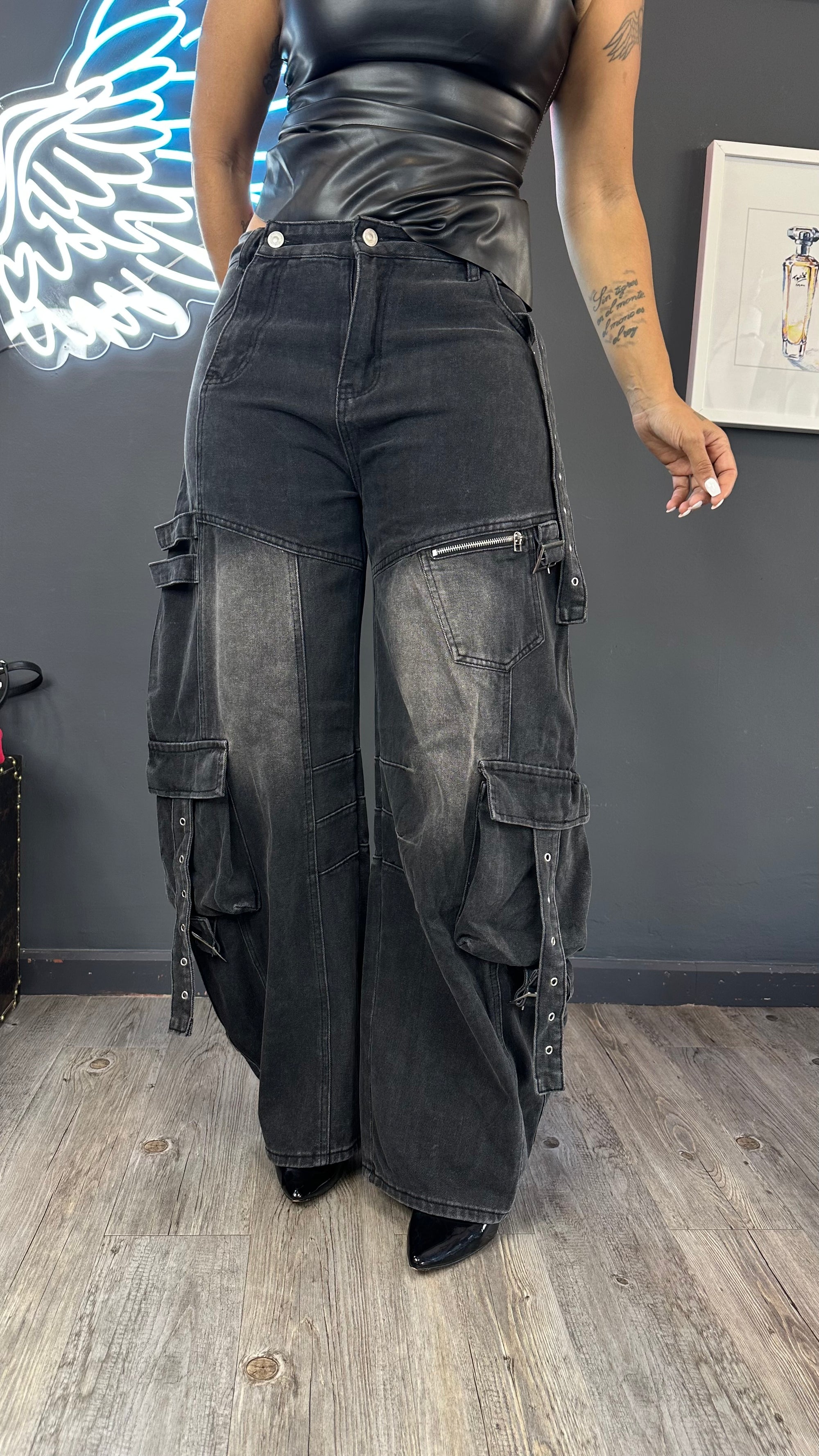Jeans cargo BAGGY over size