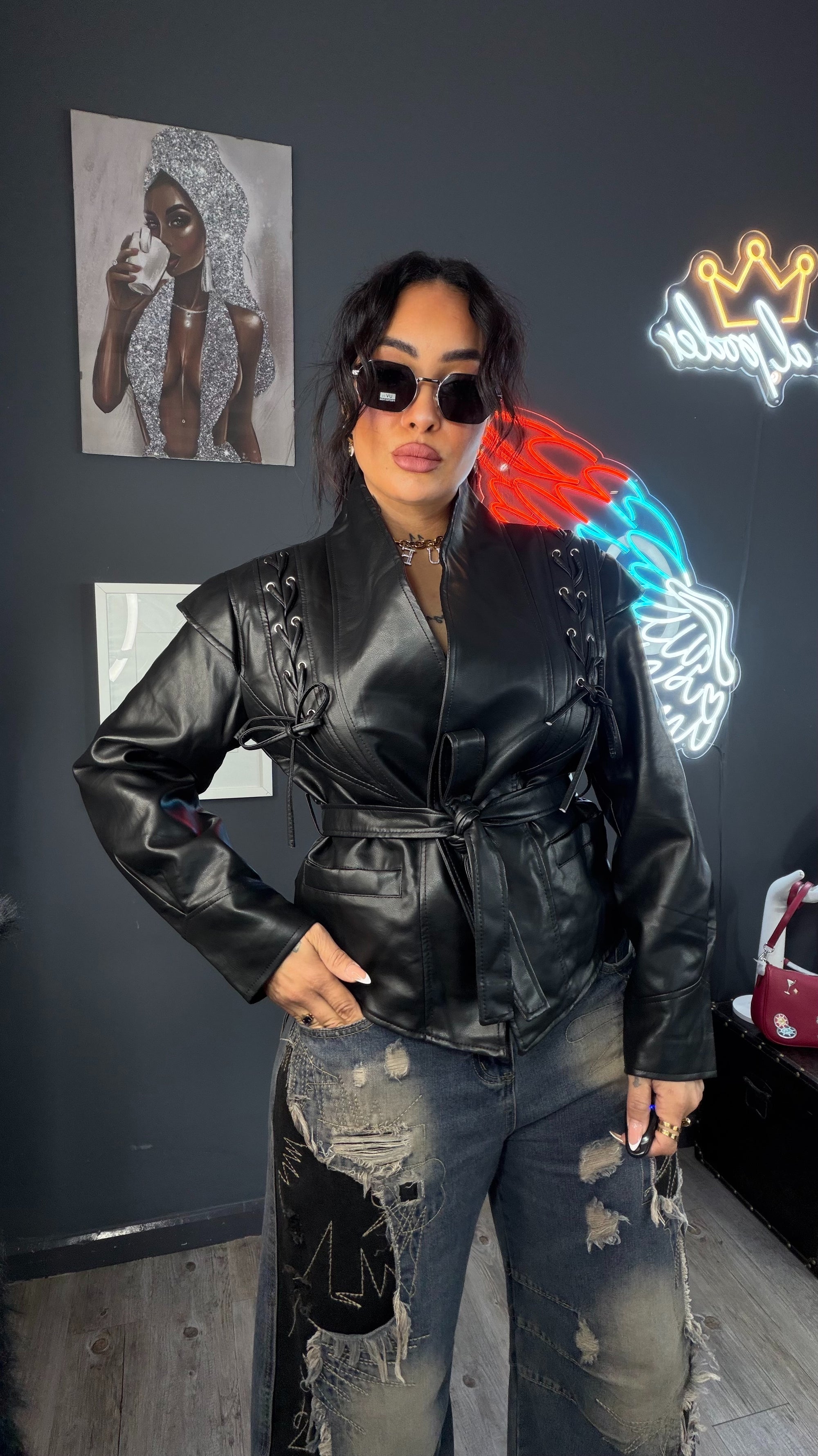 Chaqueta Blazer “Reina Blindada” premium alta calidad