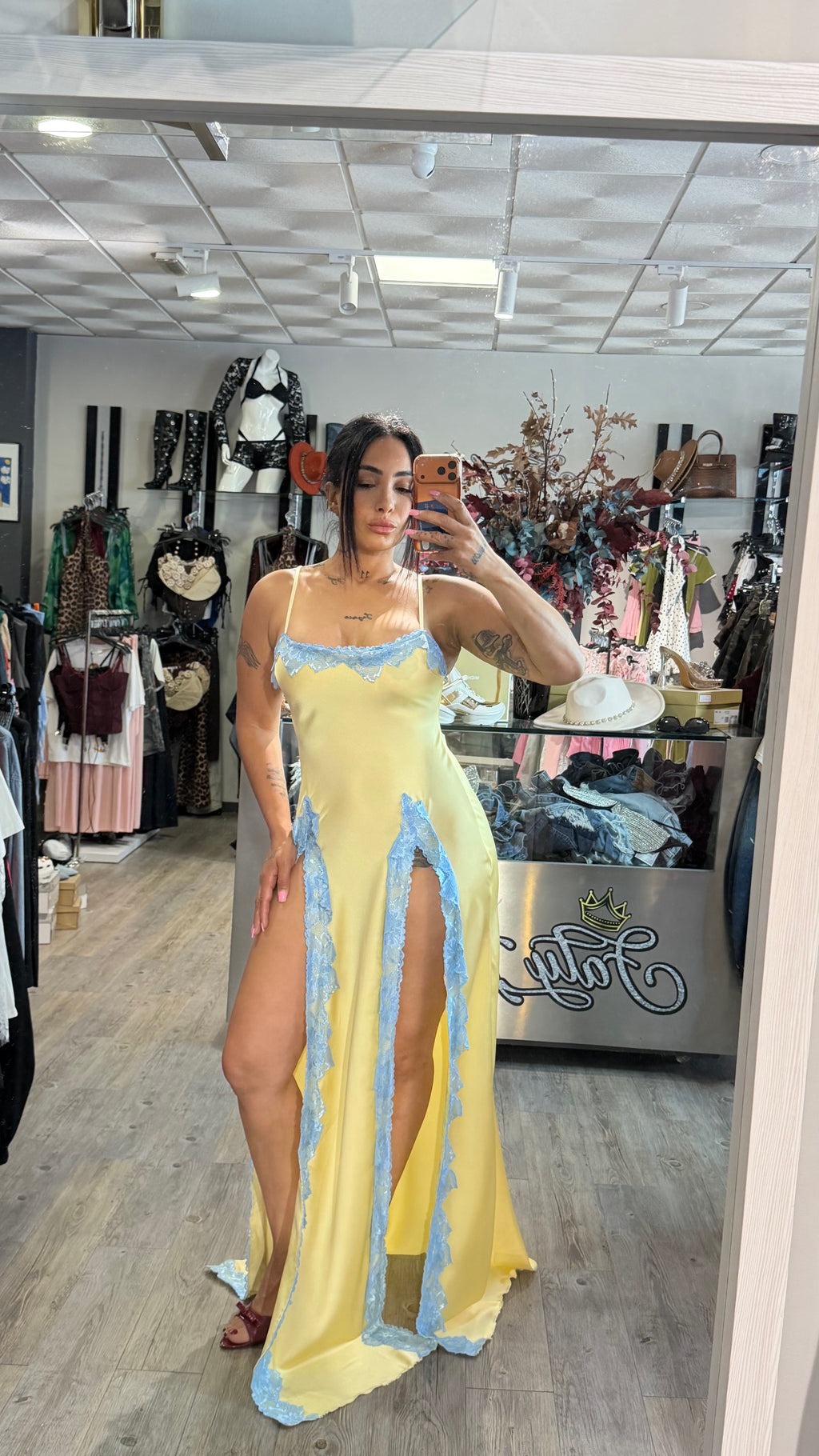 Vestido vencía largo