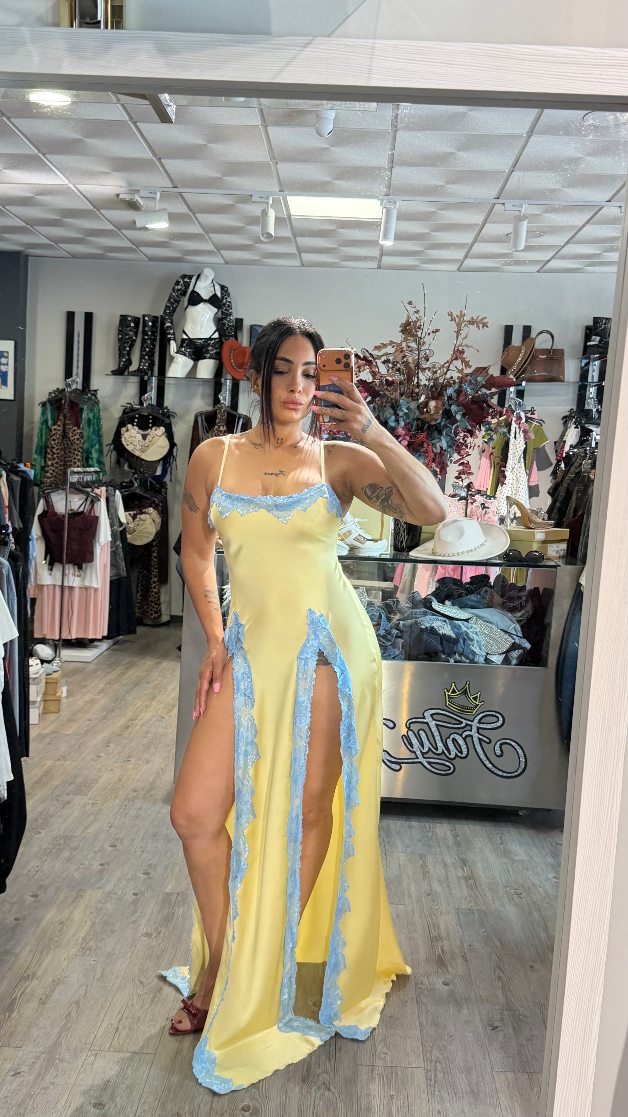 Vestido vencía largo
