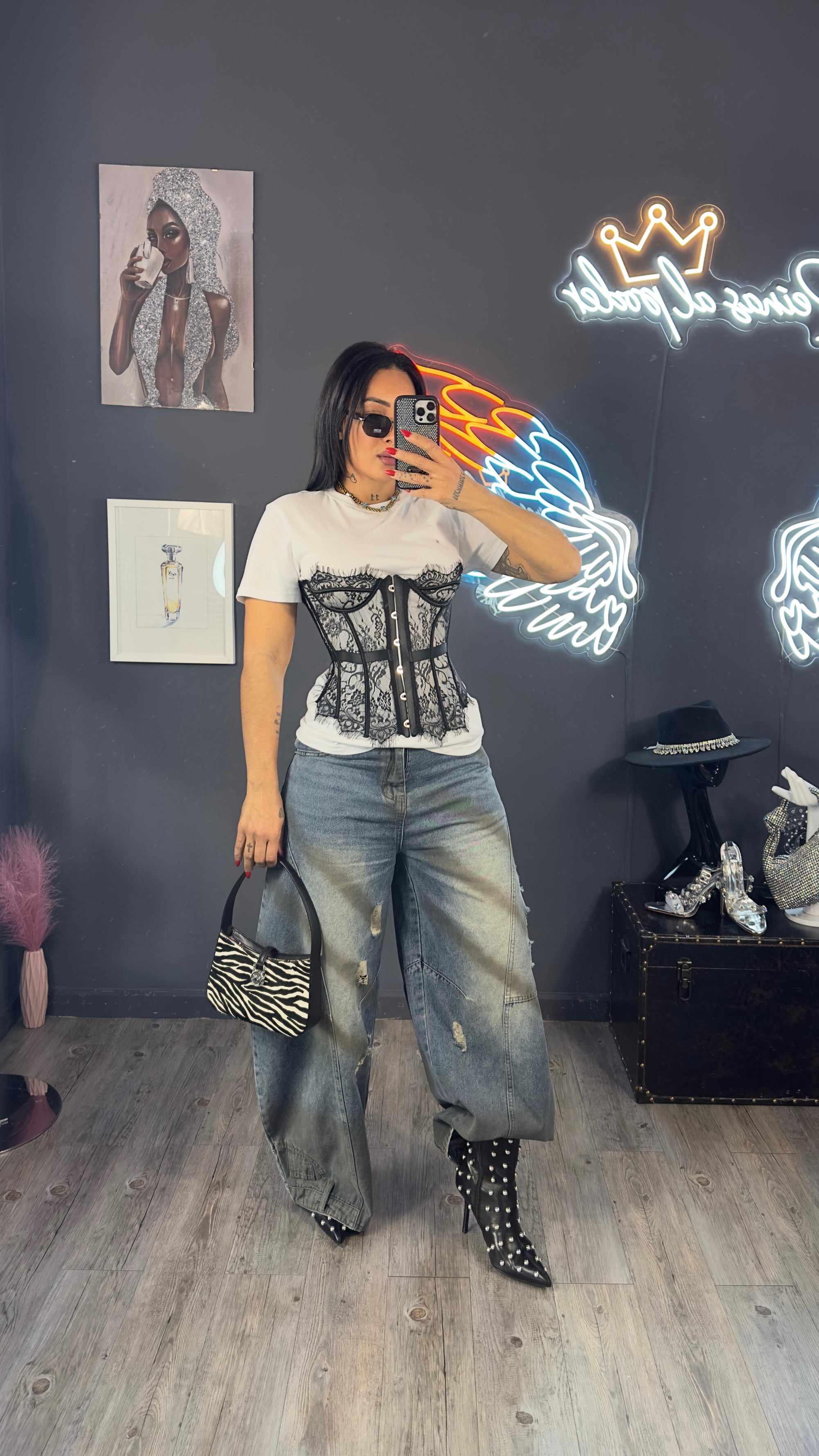 Corset encaje de locura