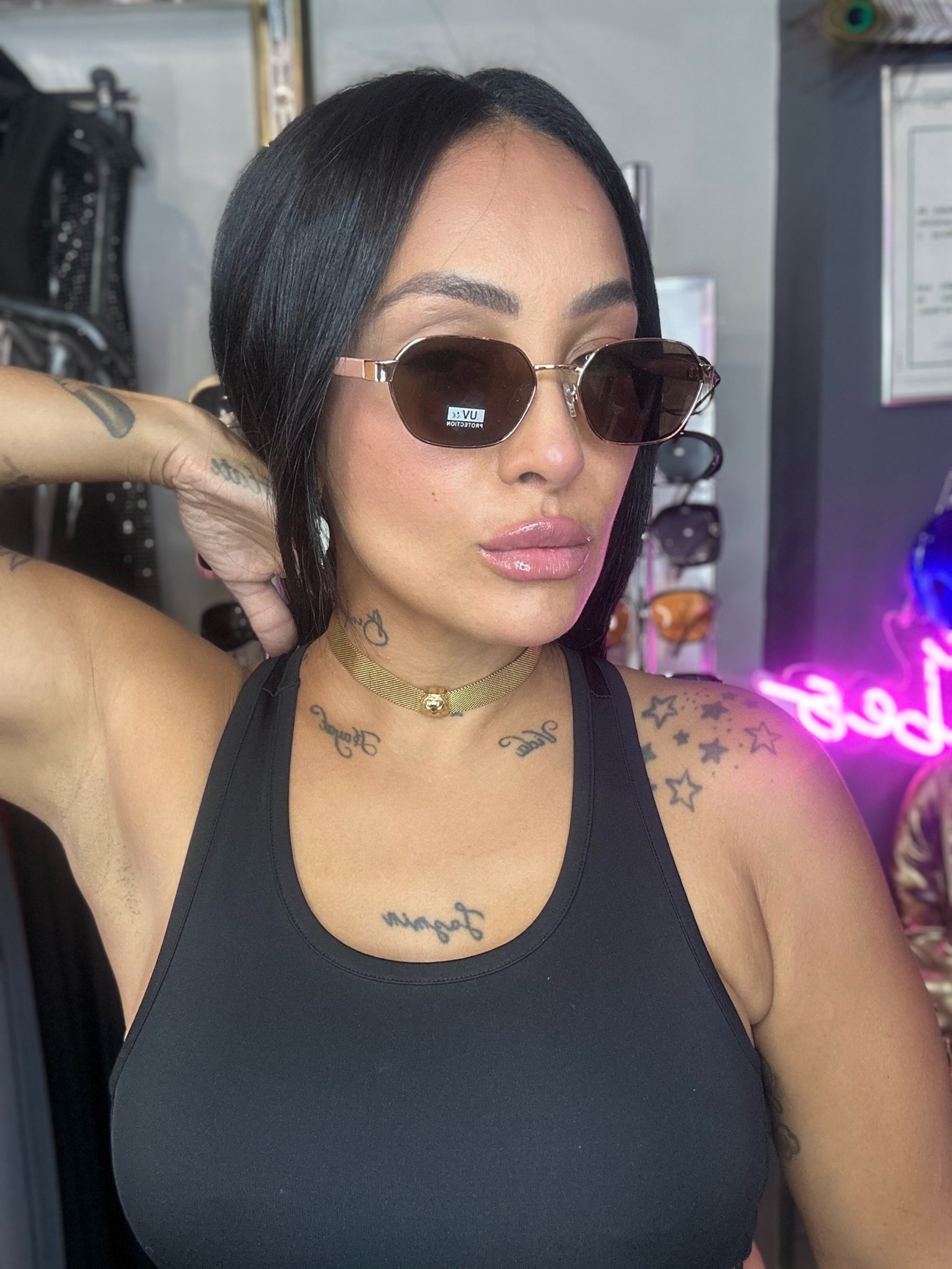 Gafas Retro en rosa