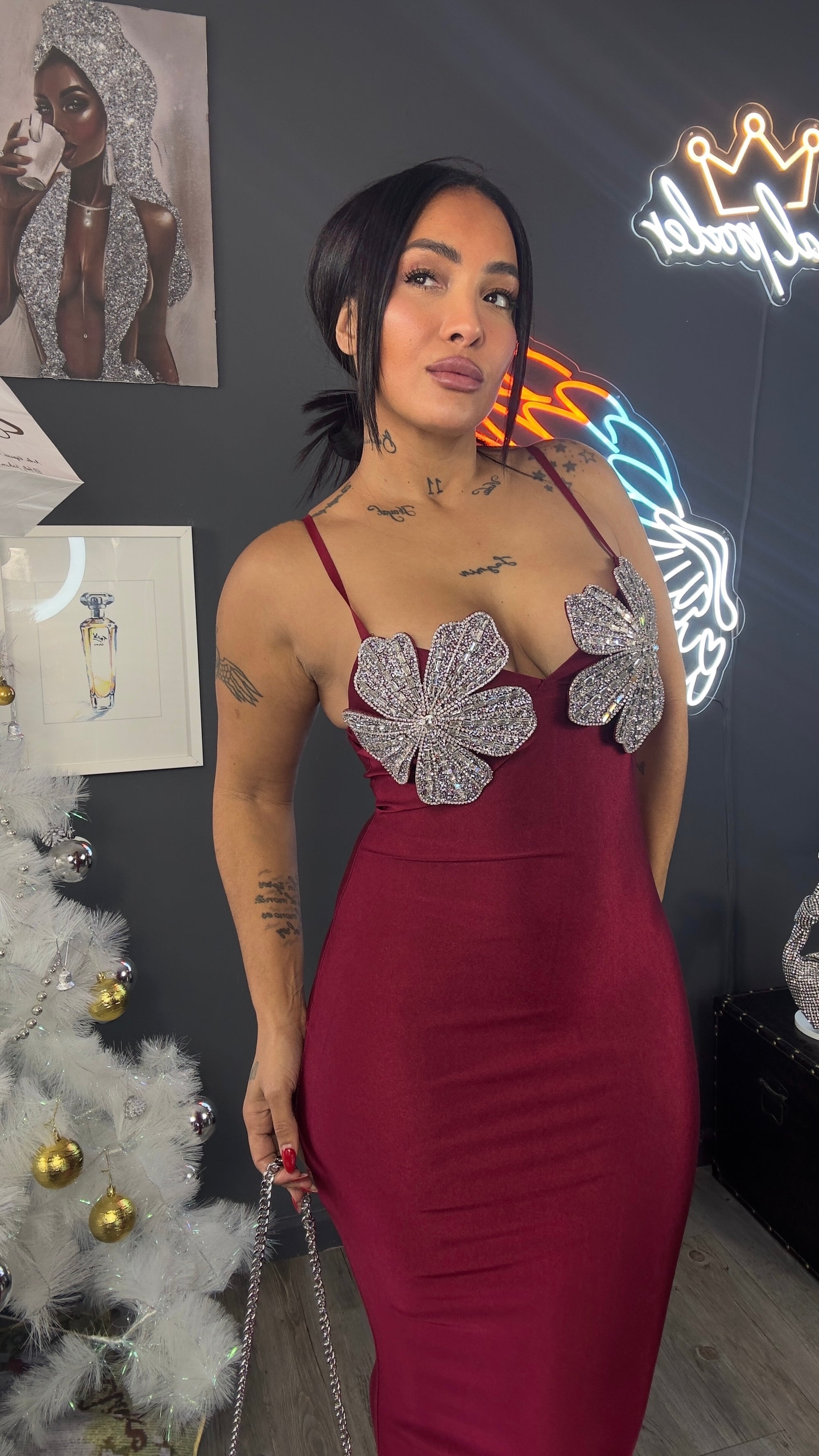 Vestido ORQUÍDEA DE CRISTAL