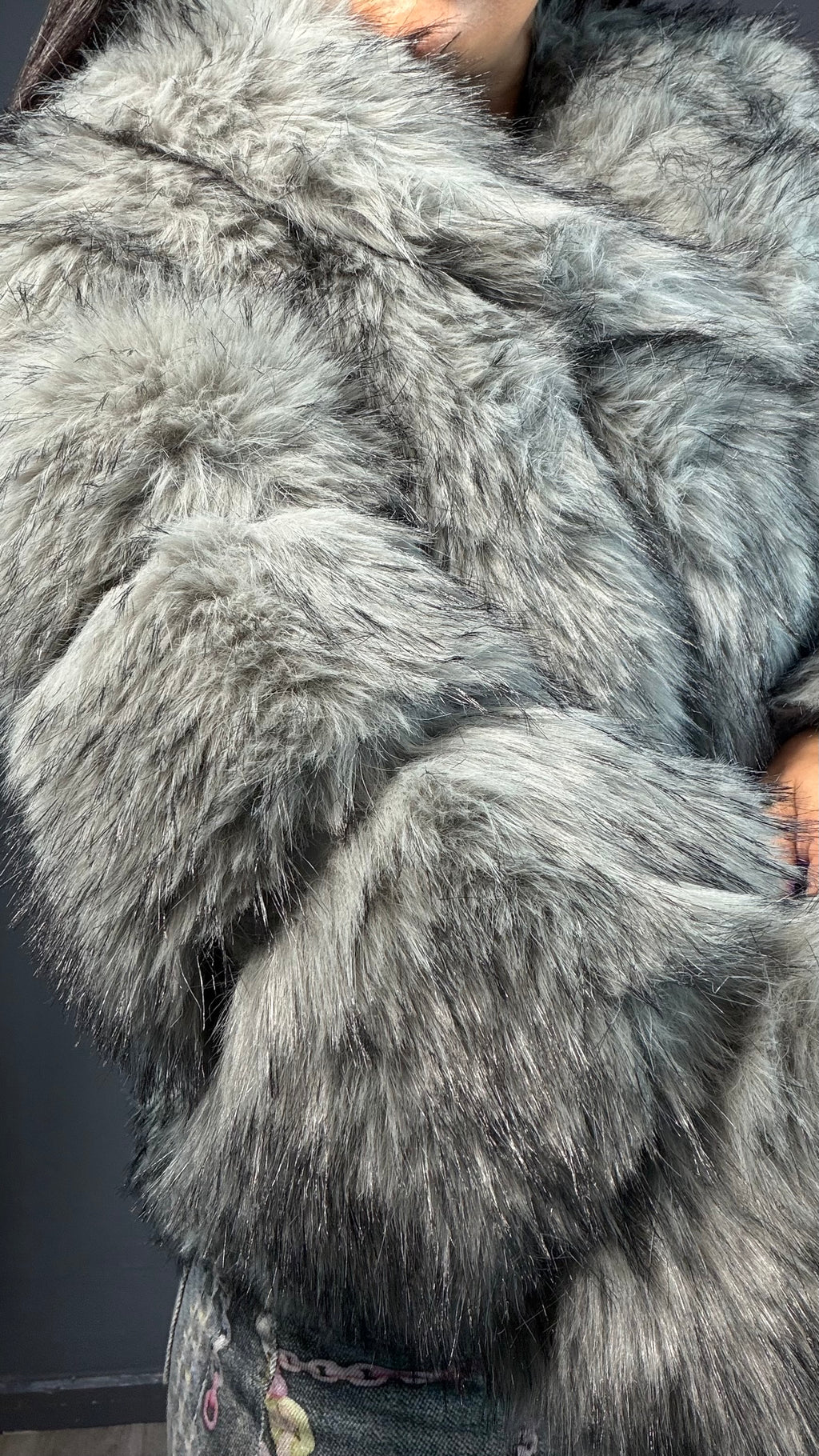 Abrigo pelo conejo Queen Savage