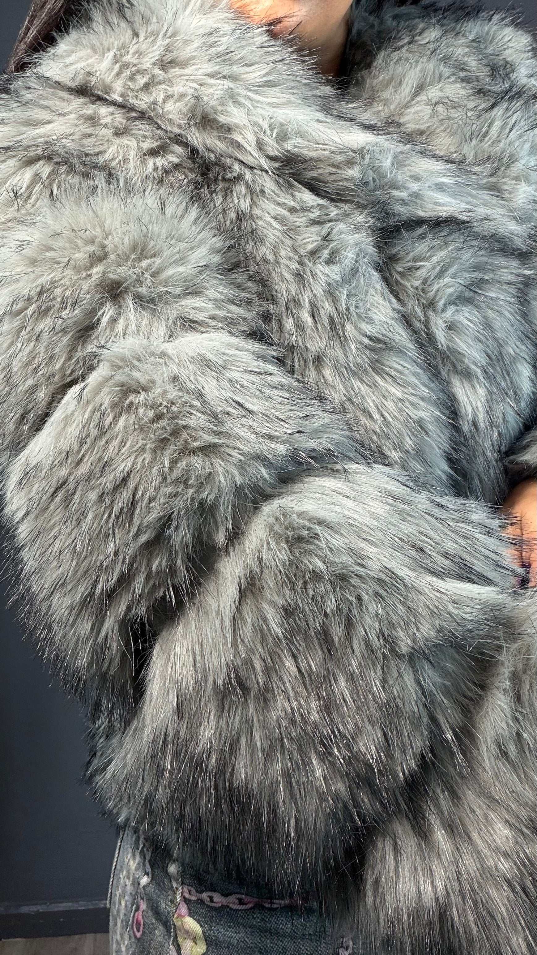 Abrigo pelo conejo Queen Savage