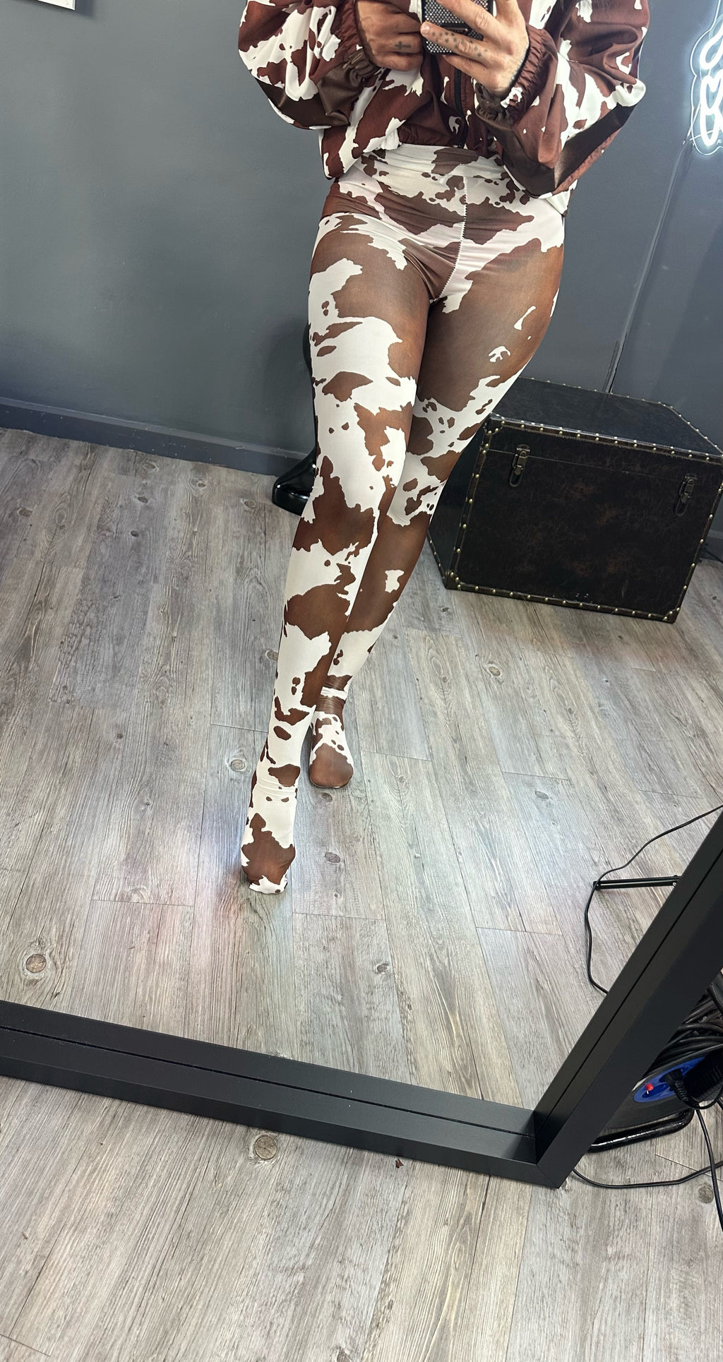 Leguins leotardos vaca