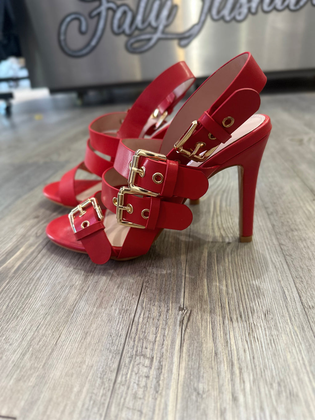 Sandalias hebillas doradas Maxi
