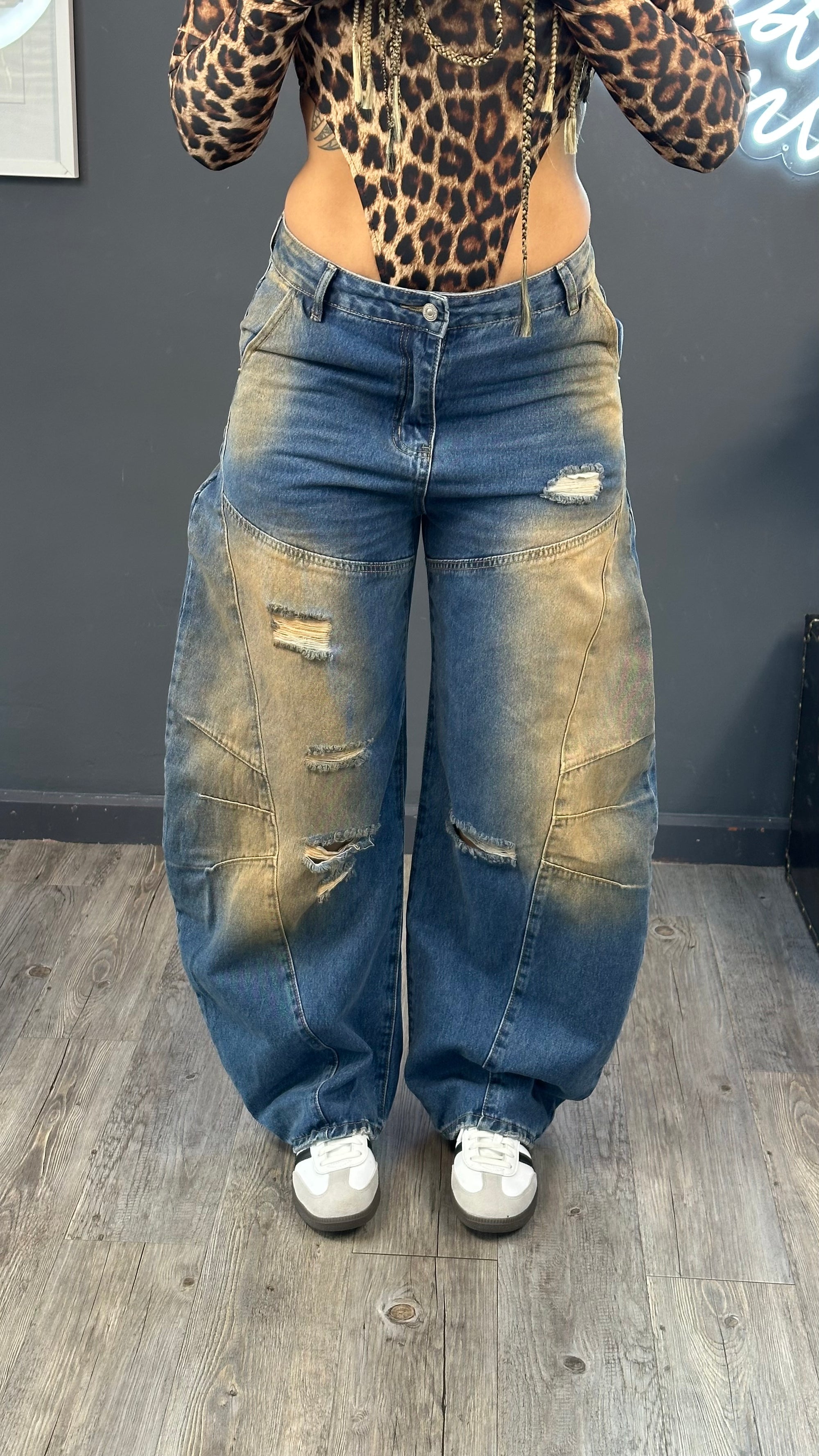 Jeans baggy extremo premium a