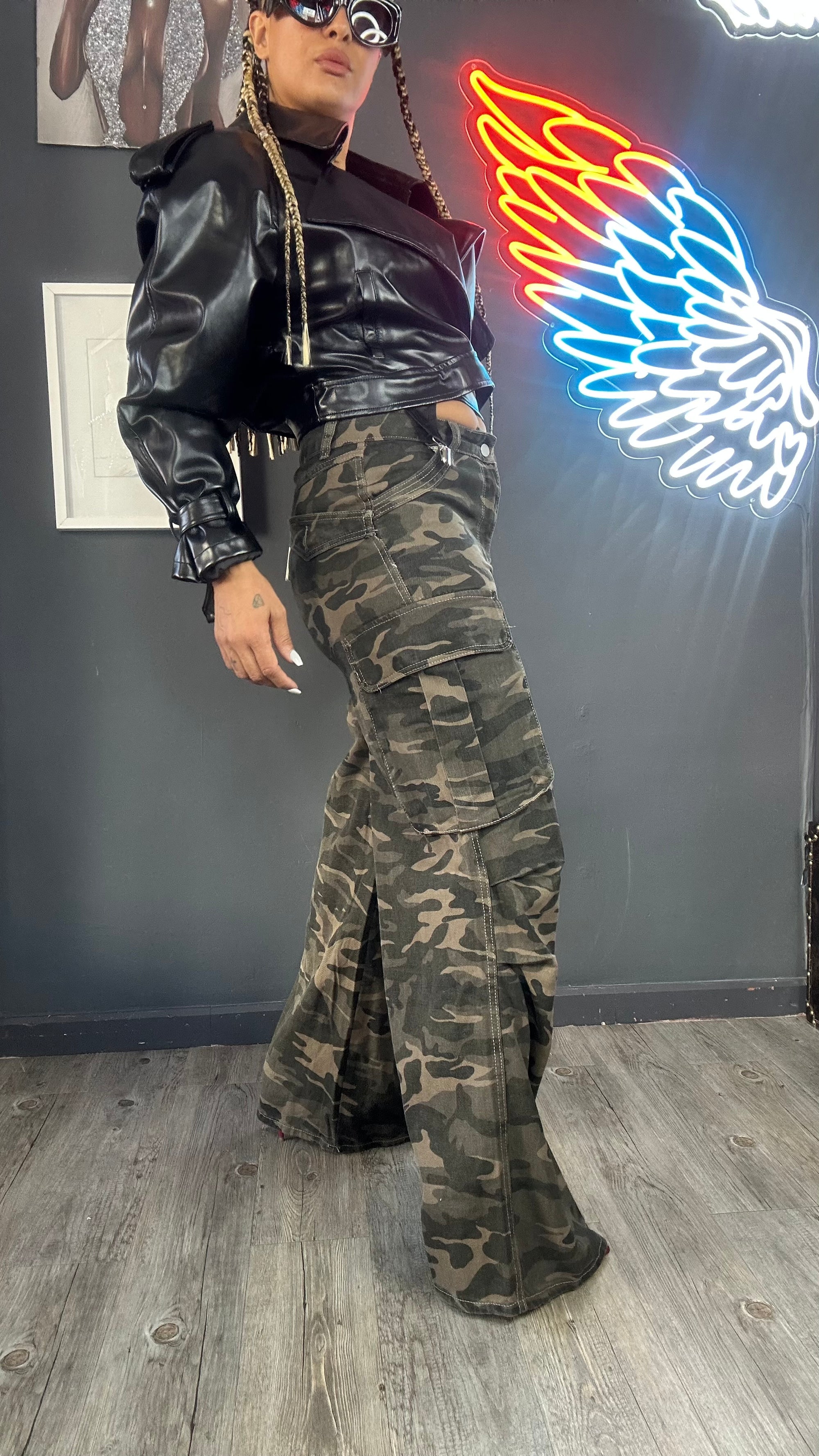 Jeans, cargo, camuflaje