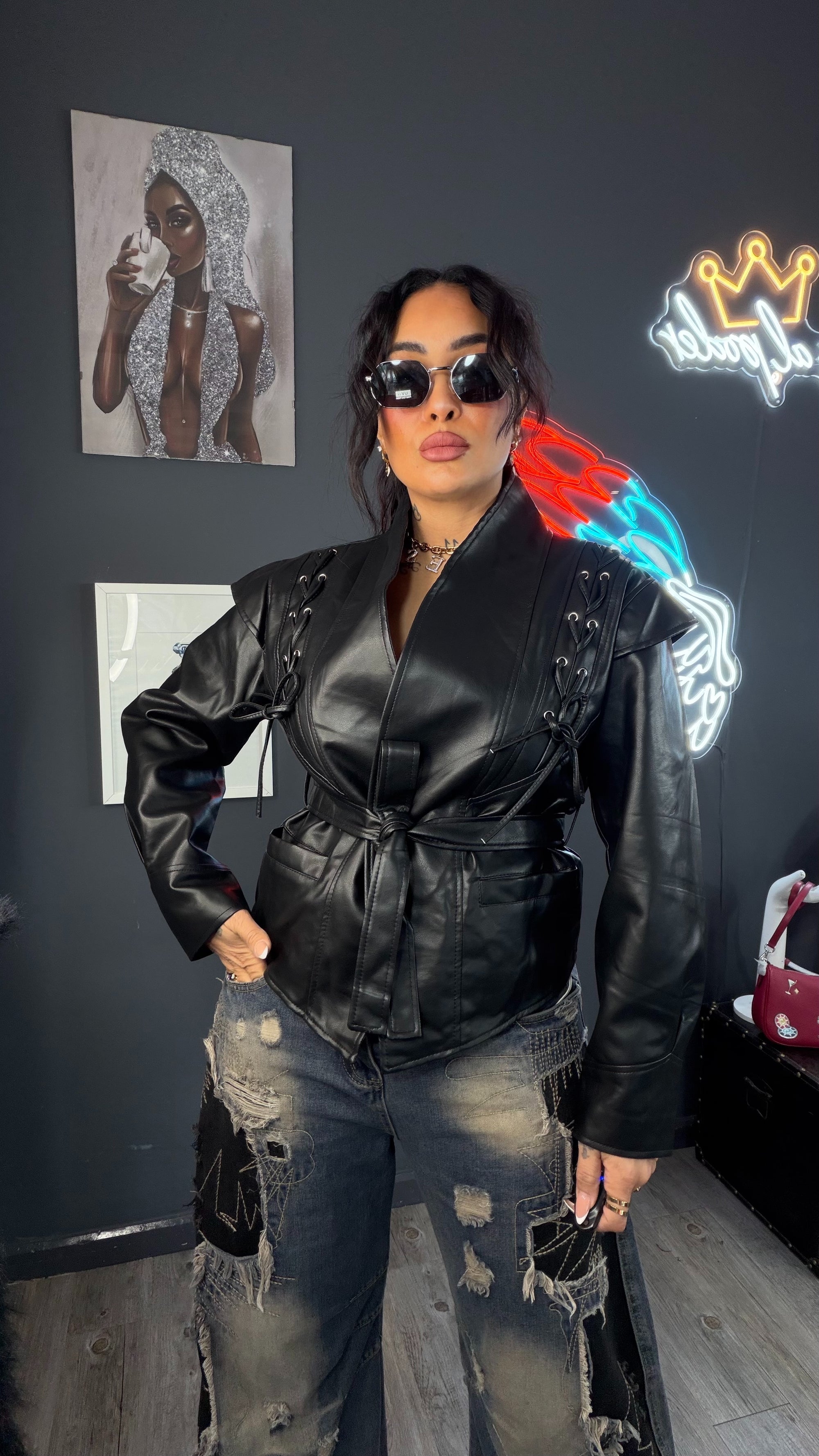 Chaqueta Blazer “Reina Blindada” premium alta calidad