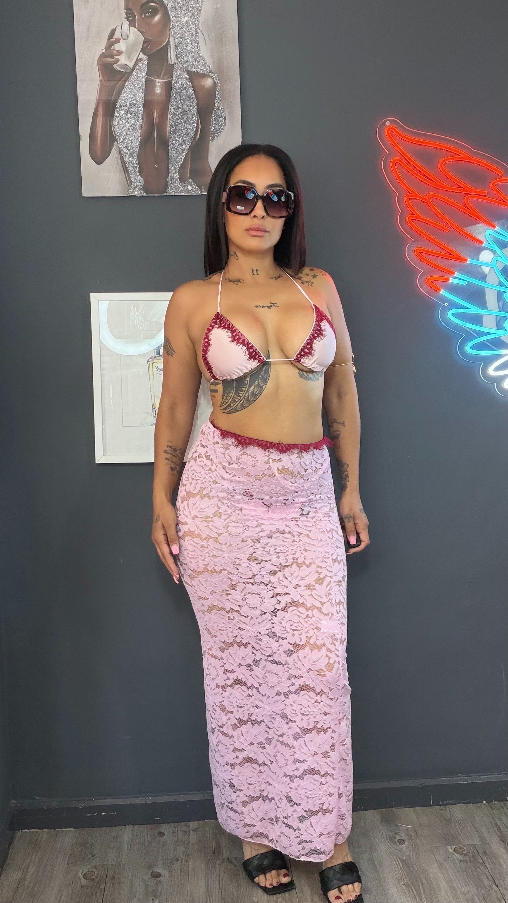 Bikini verano azul 3 PZ
