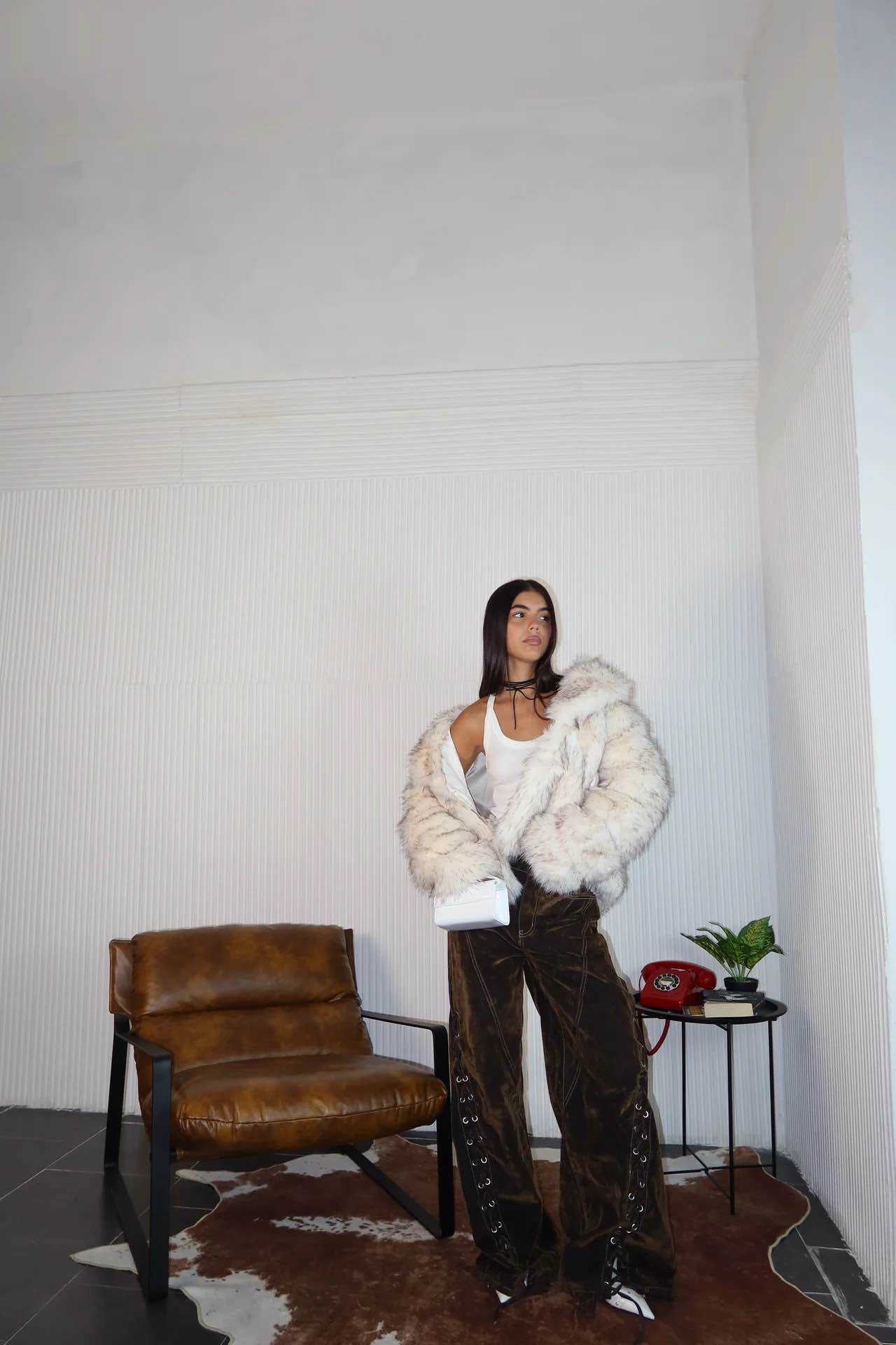 Jeans Premium con acabado exterior efecto ante vintage