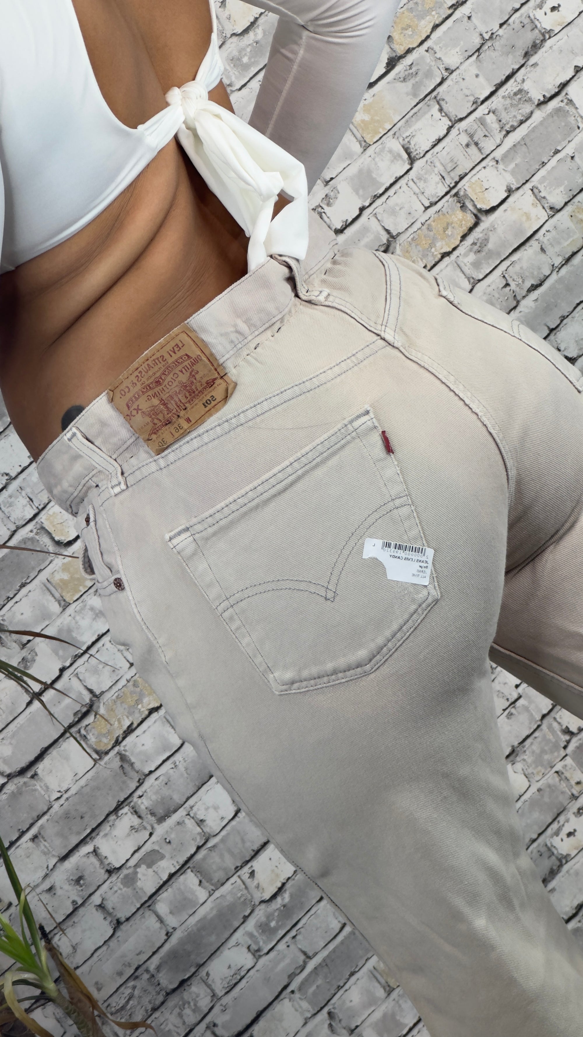 Jeans Levis candy beige M/L 012