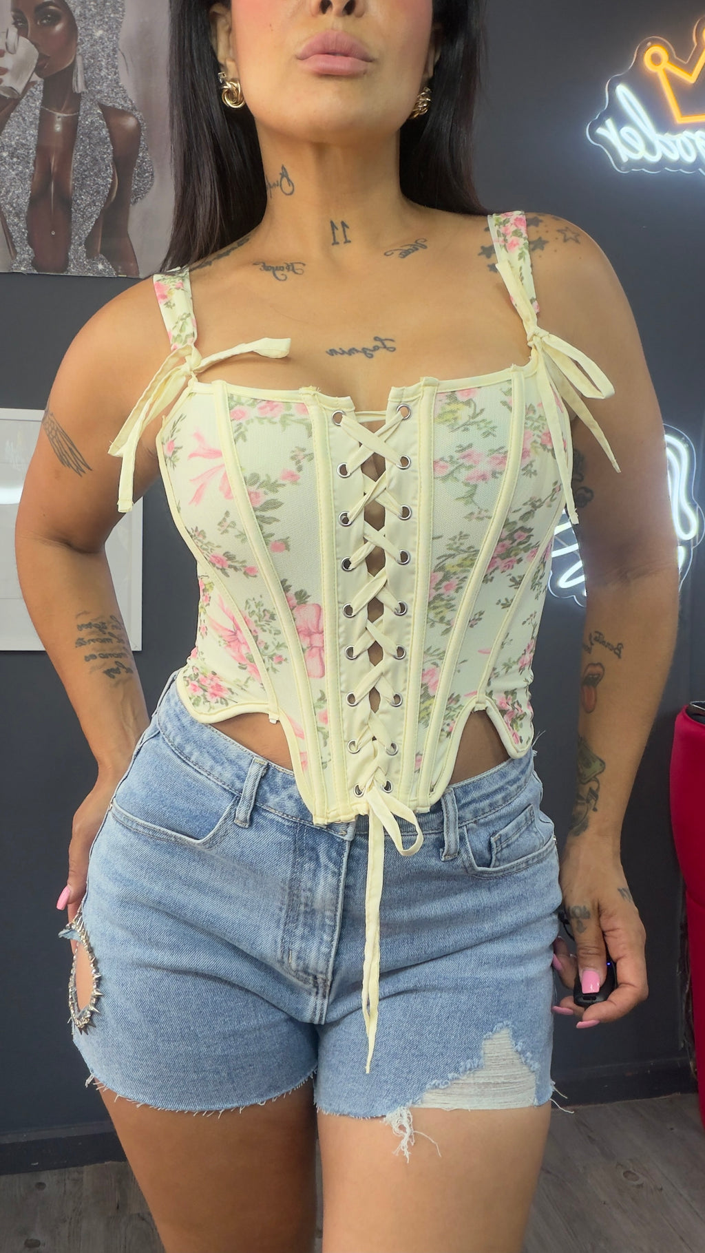 Corset, flor de jardín