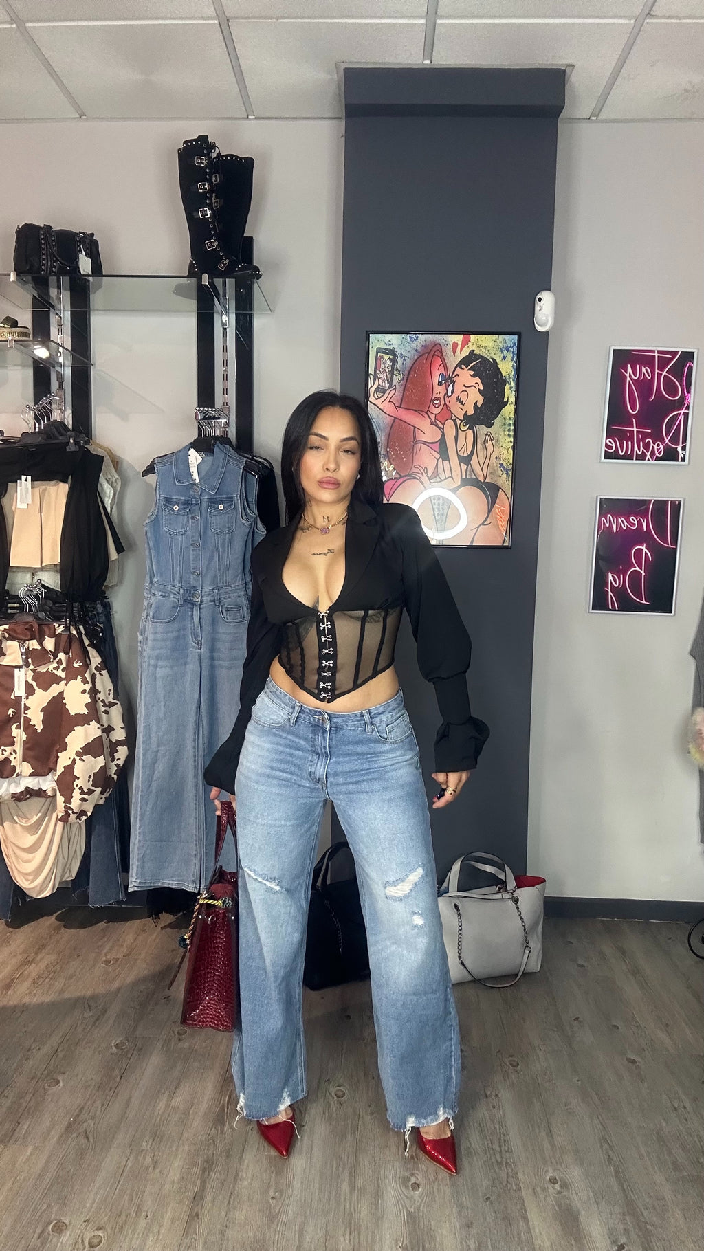 Blazer crop tull