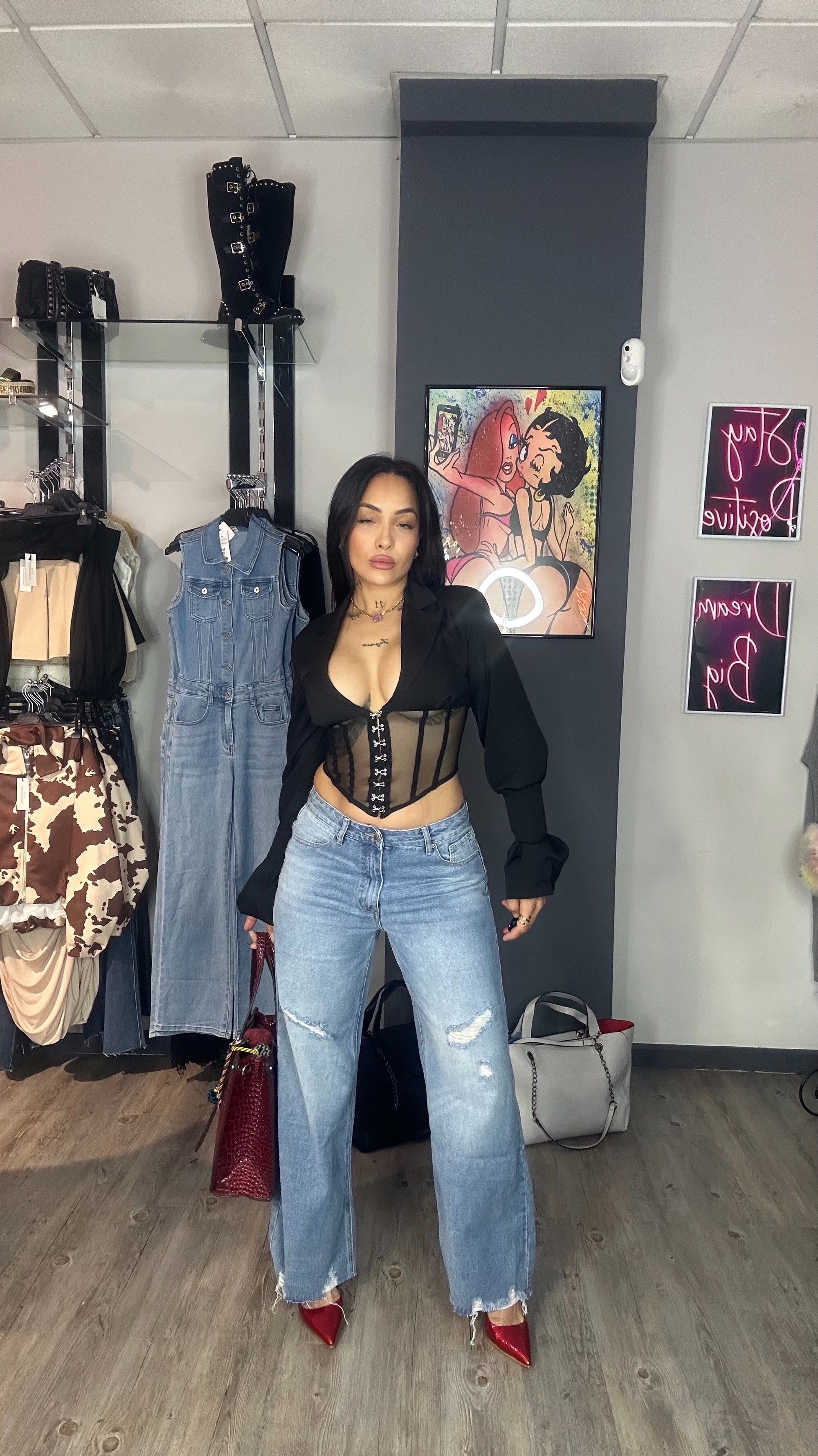 Blazer crop tull