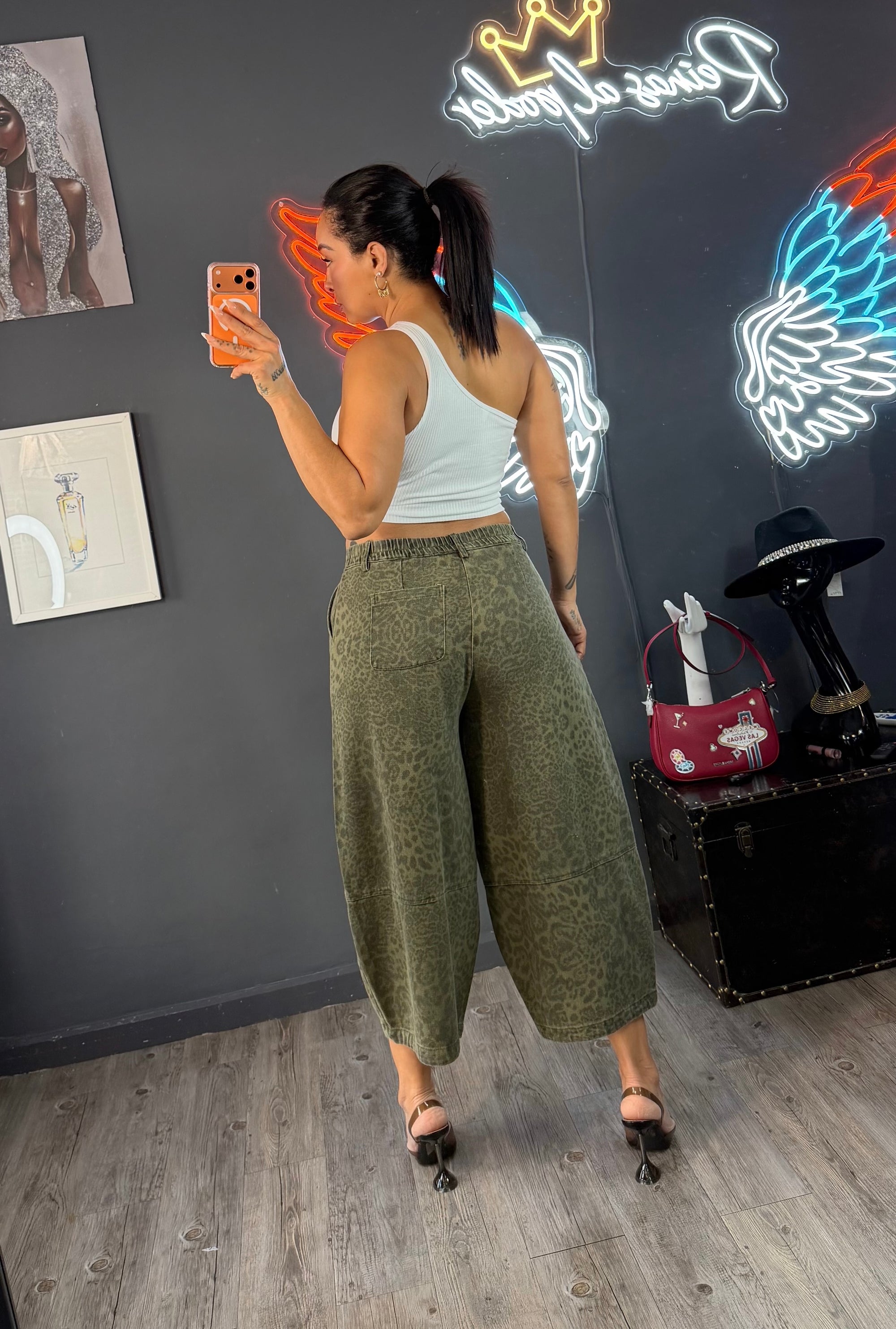 Bermuda vaquera premium Oversize Animal print