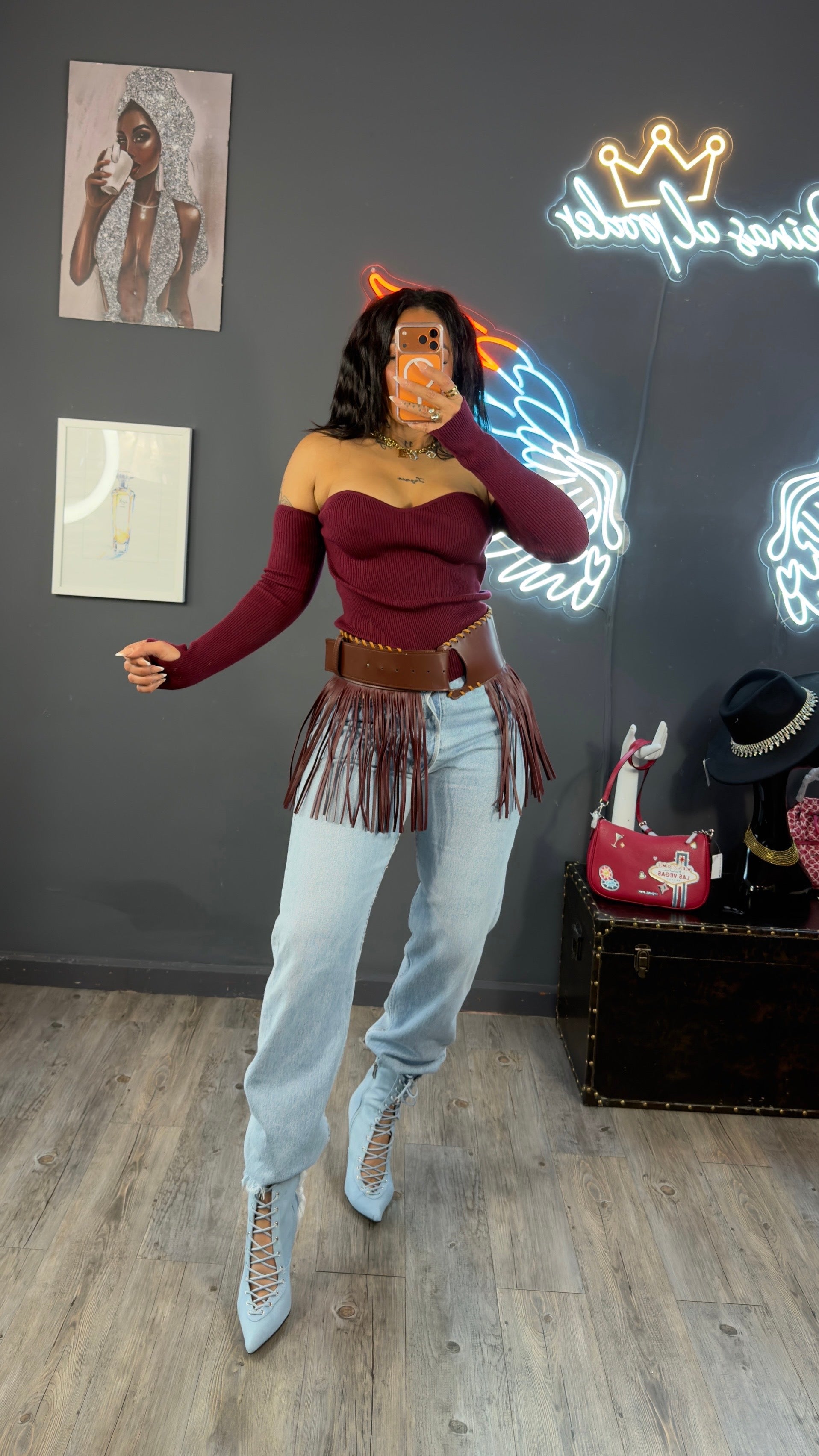 Top, mangas/guantes, canalé premium