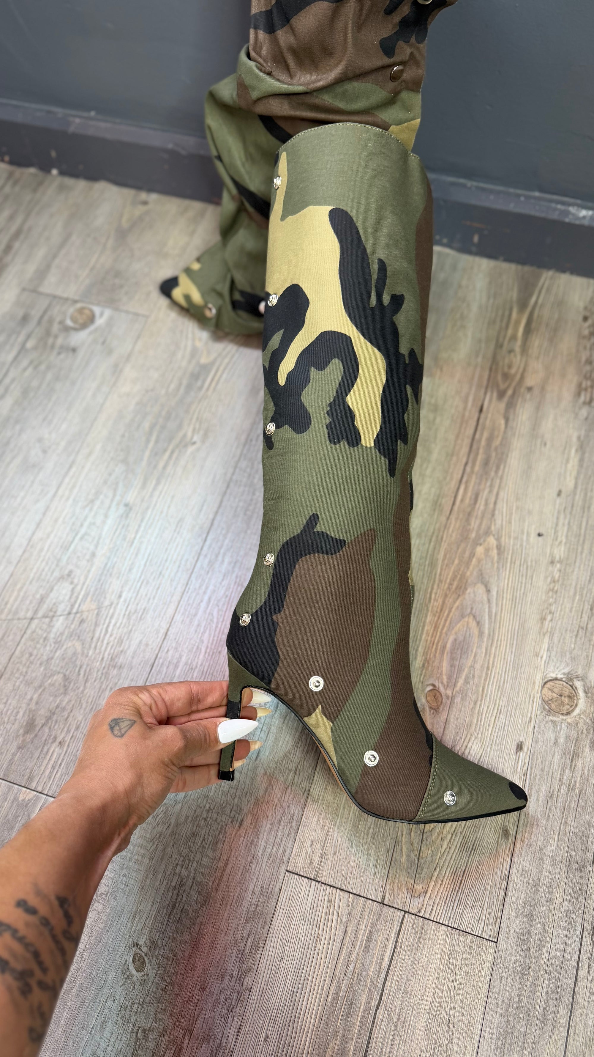 Botas segunda piel camuflaje DENIM