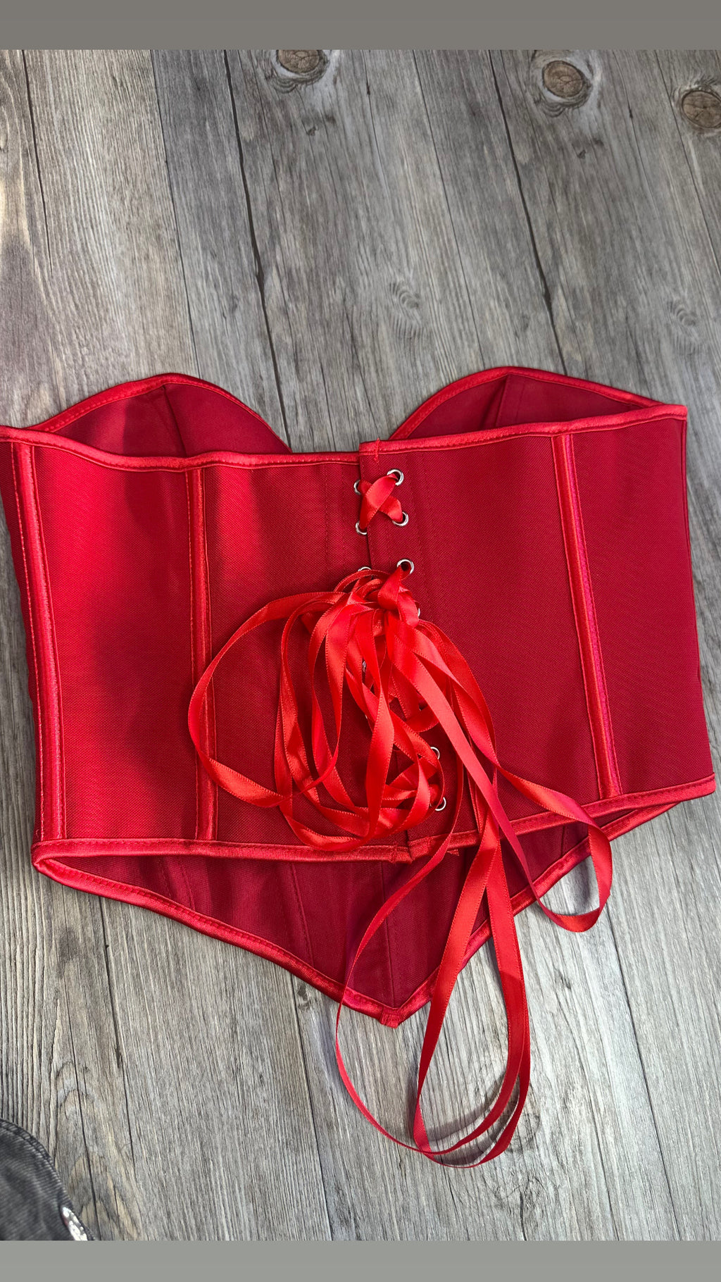 Corset ballenas por fuera