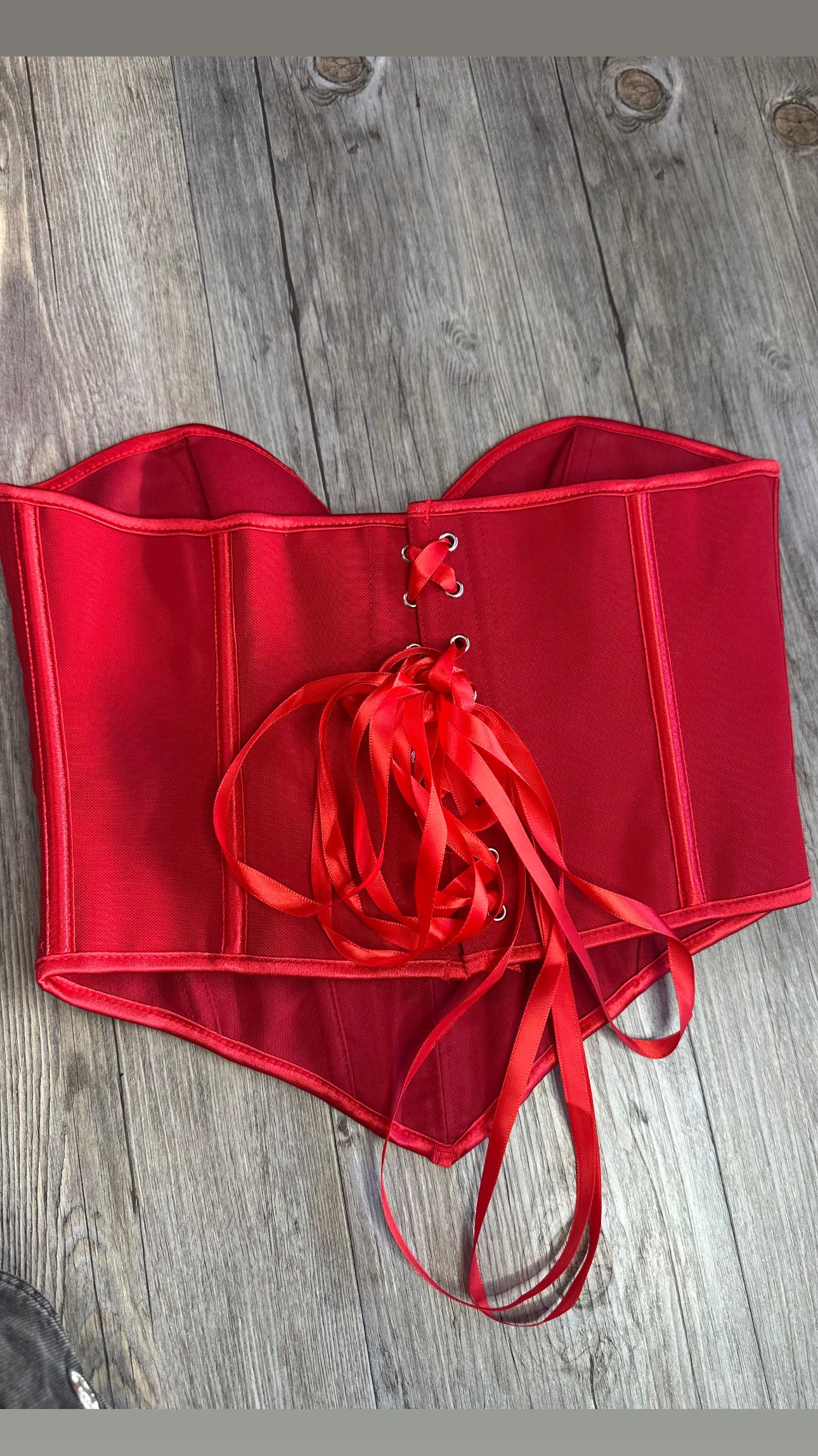 Corset ballenas por fuera