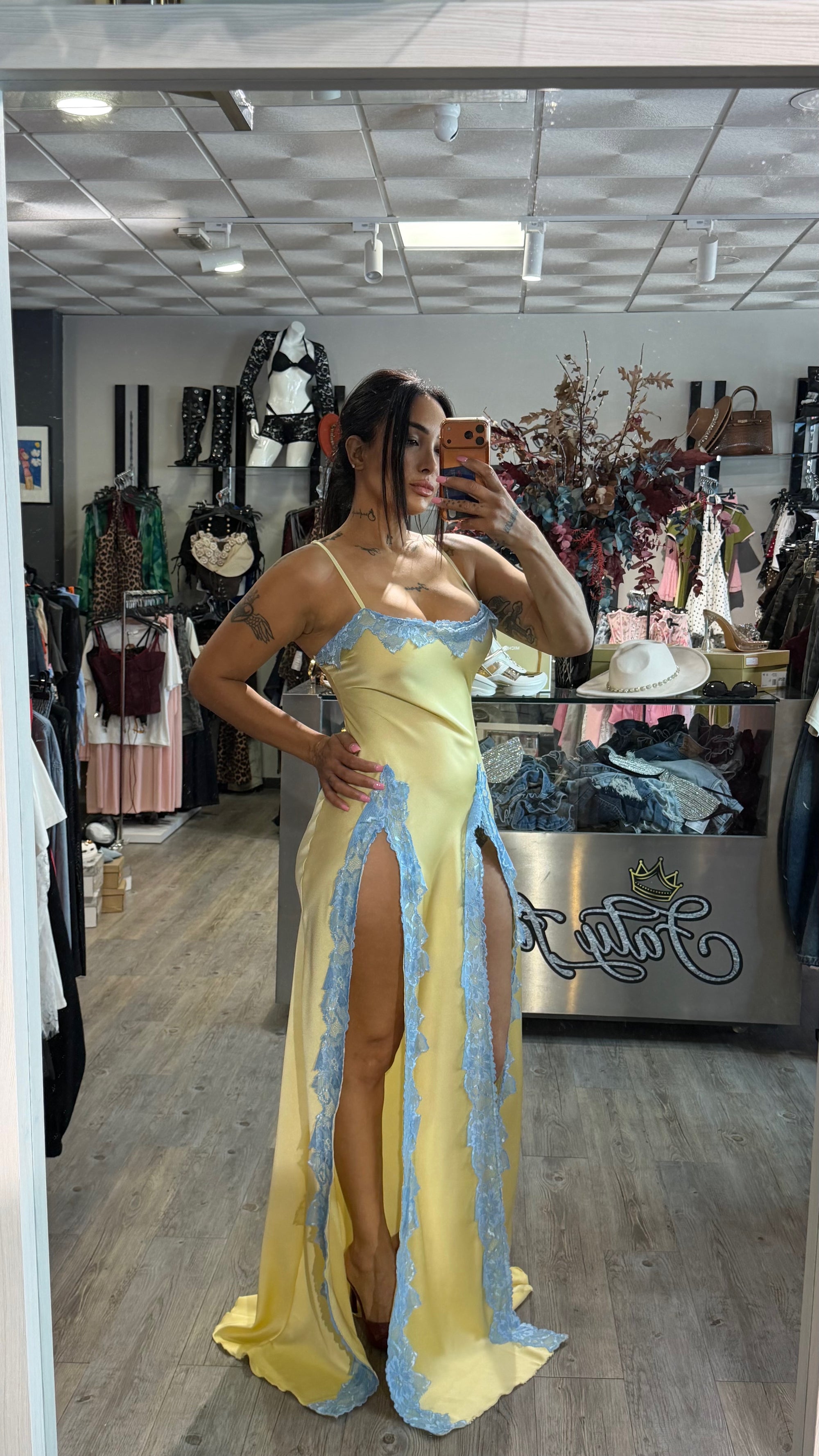Vestido vencía largo