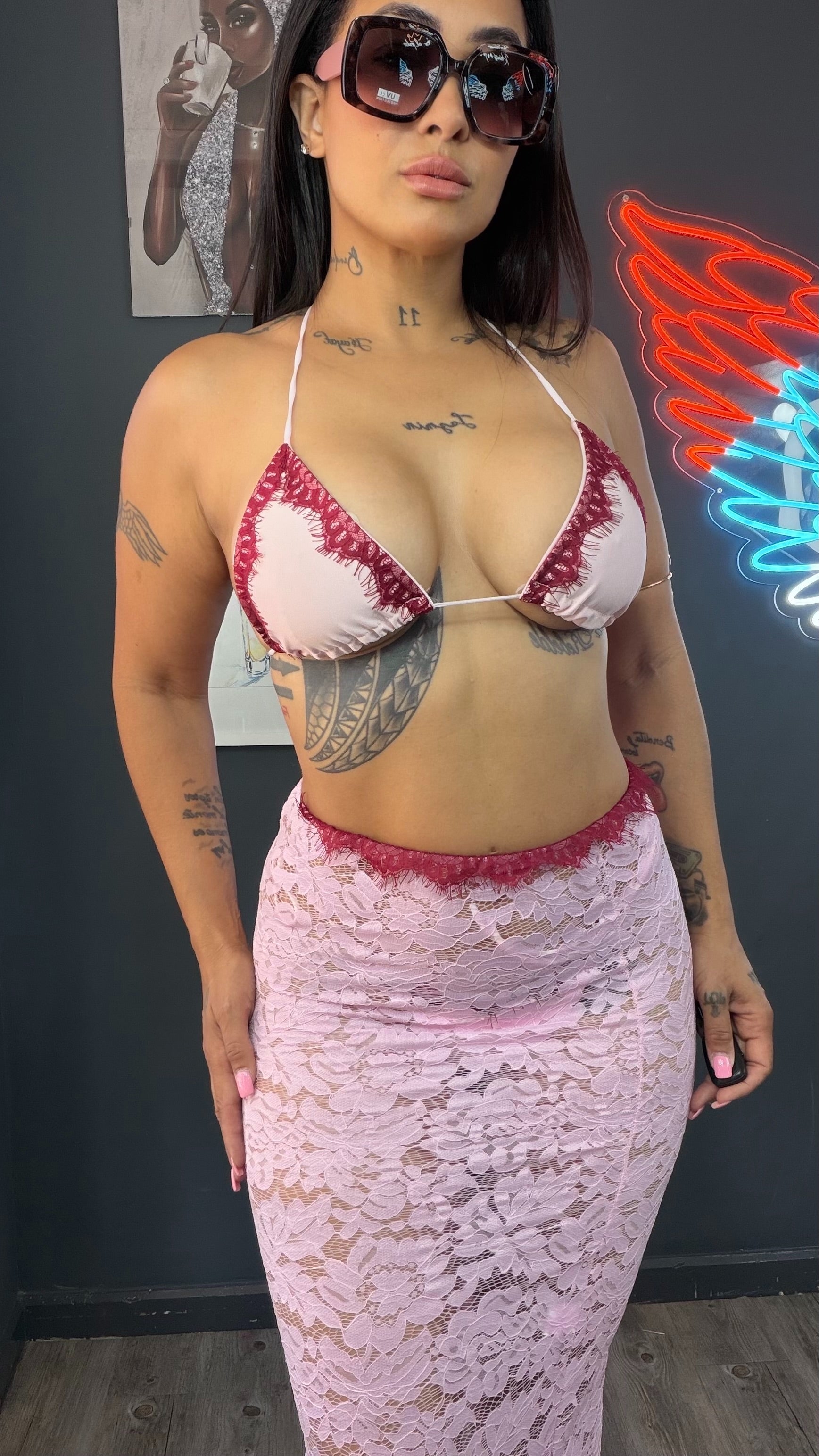 Bikini verano azul 3 PZ