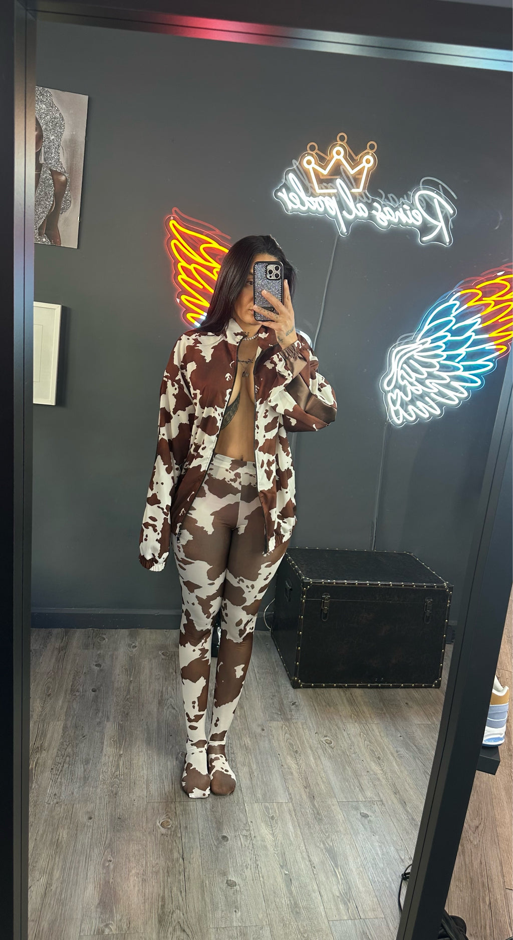 Leguins leotardos vaca