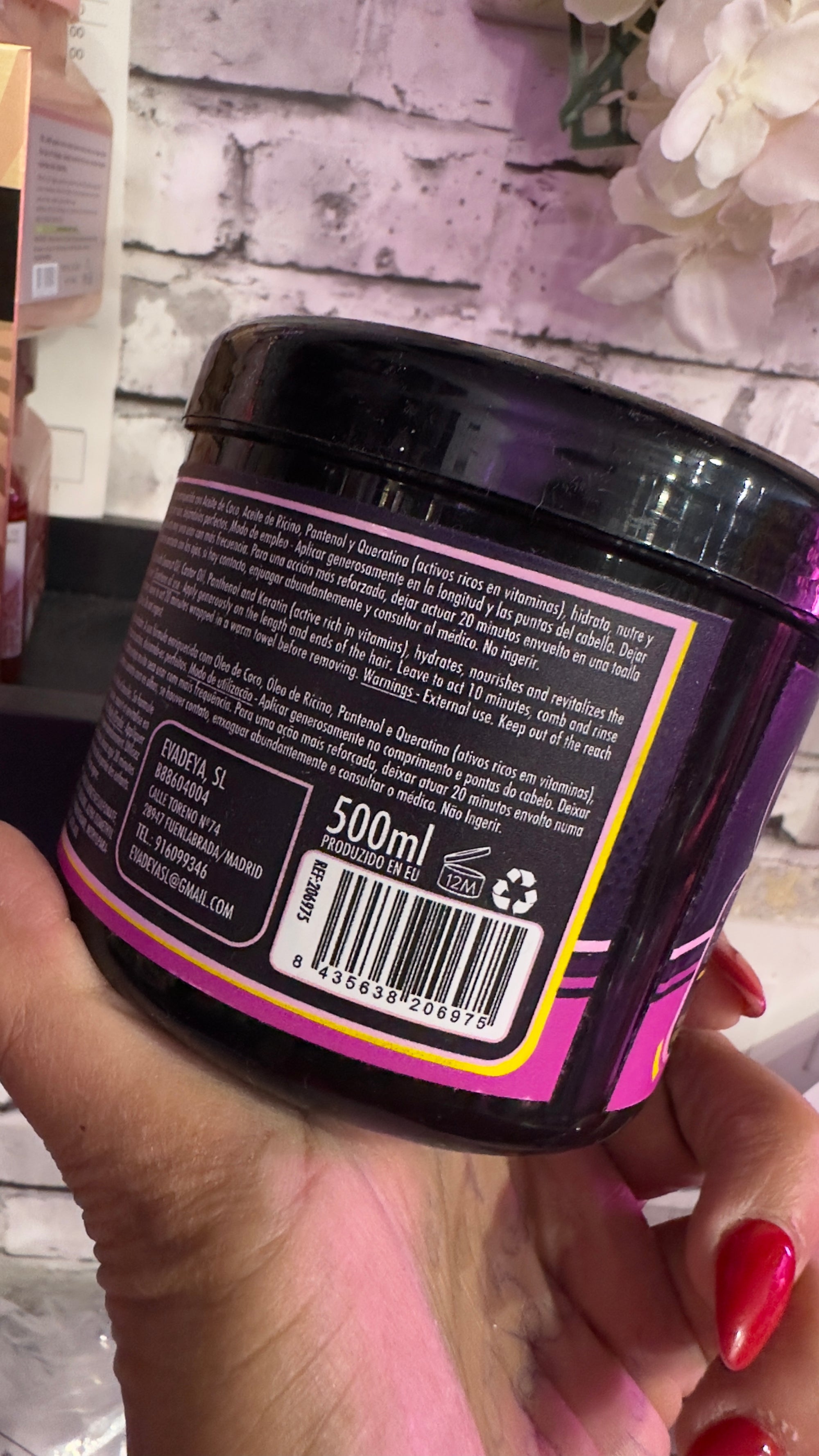 Mascarilla rizos con aceite de coco