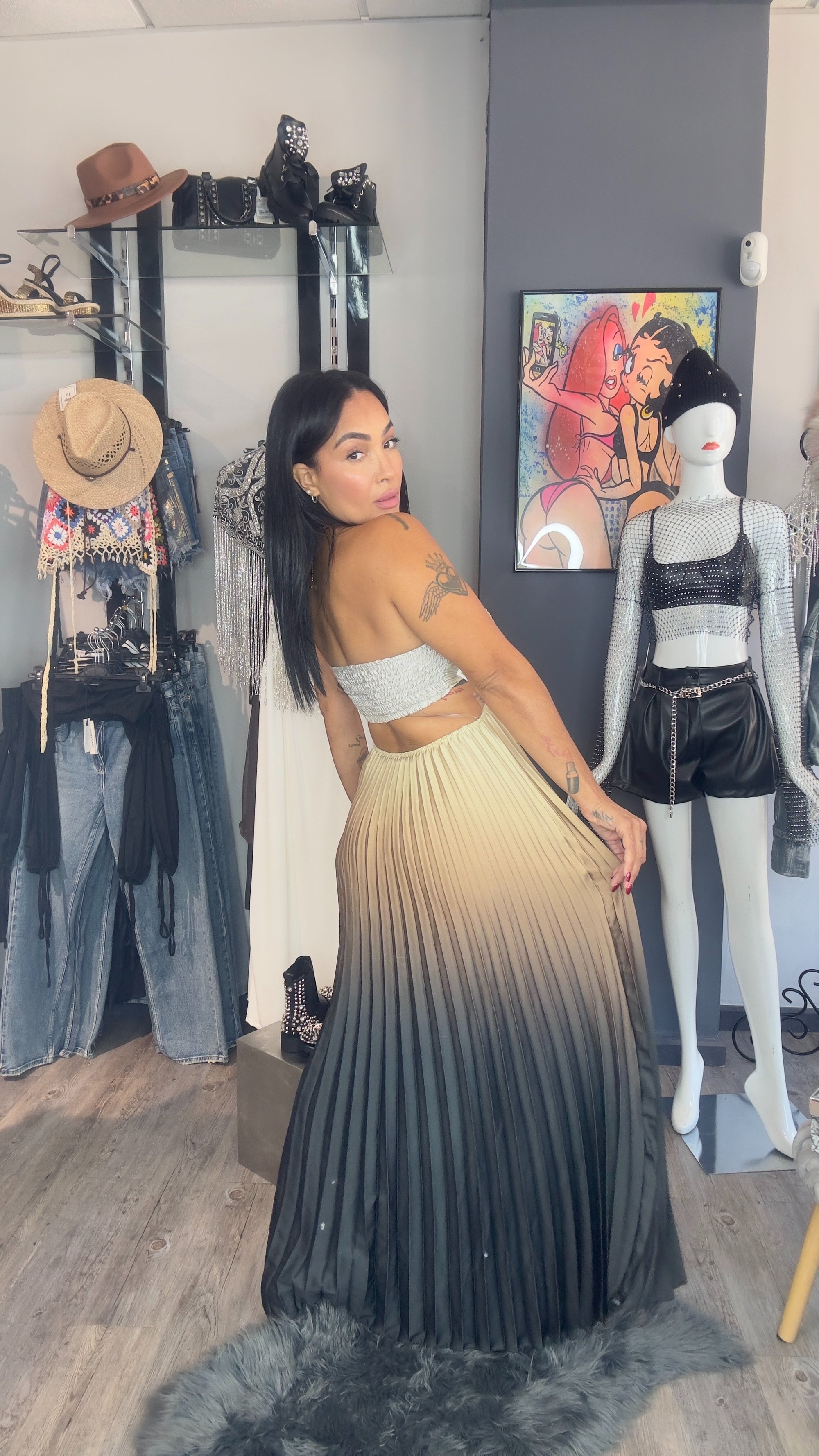 Vestido pliegues de sueño