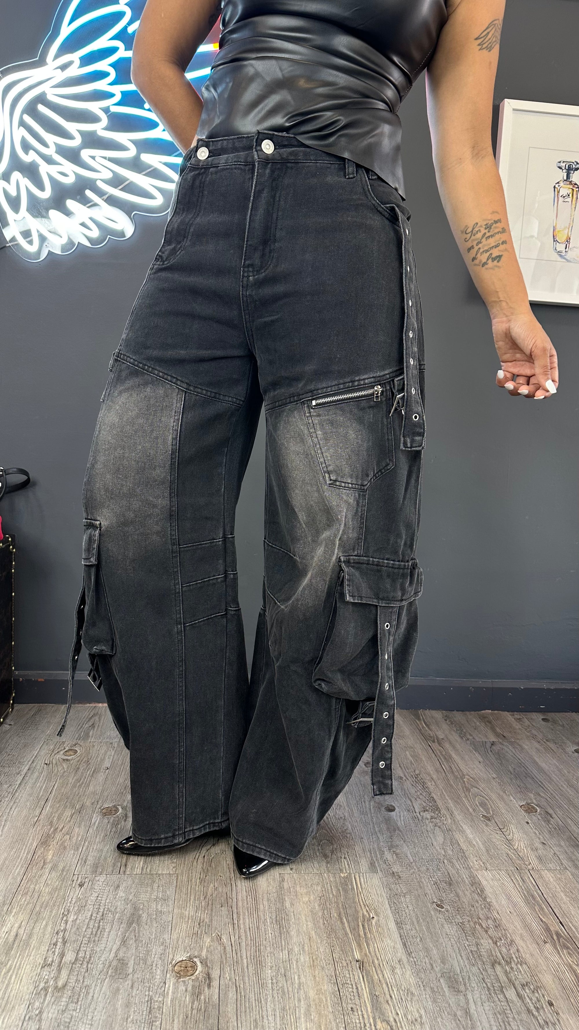 Jeans cargo BAGGY over size