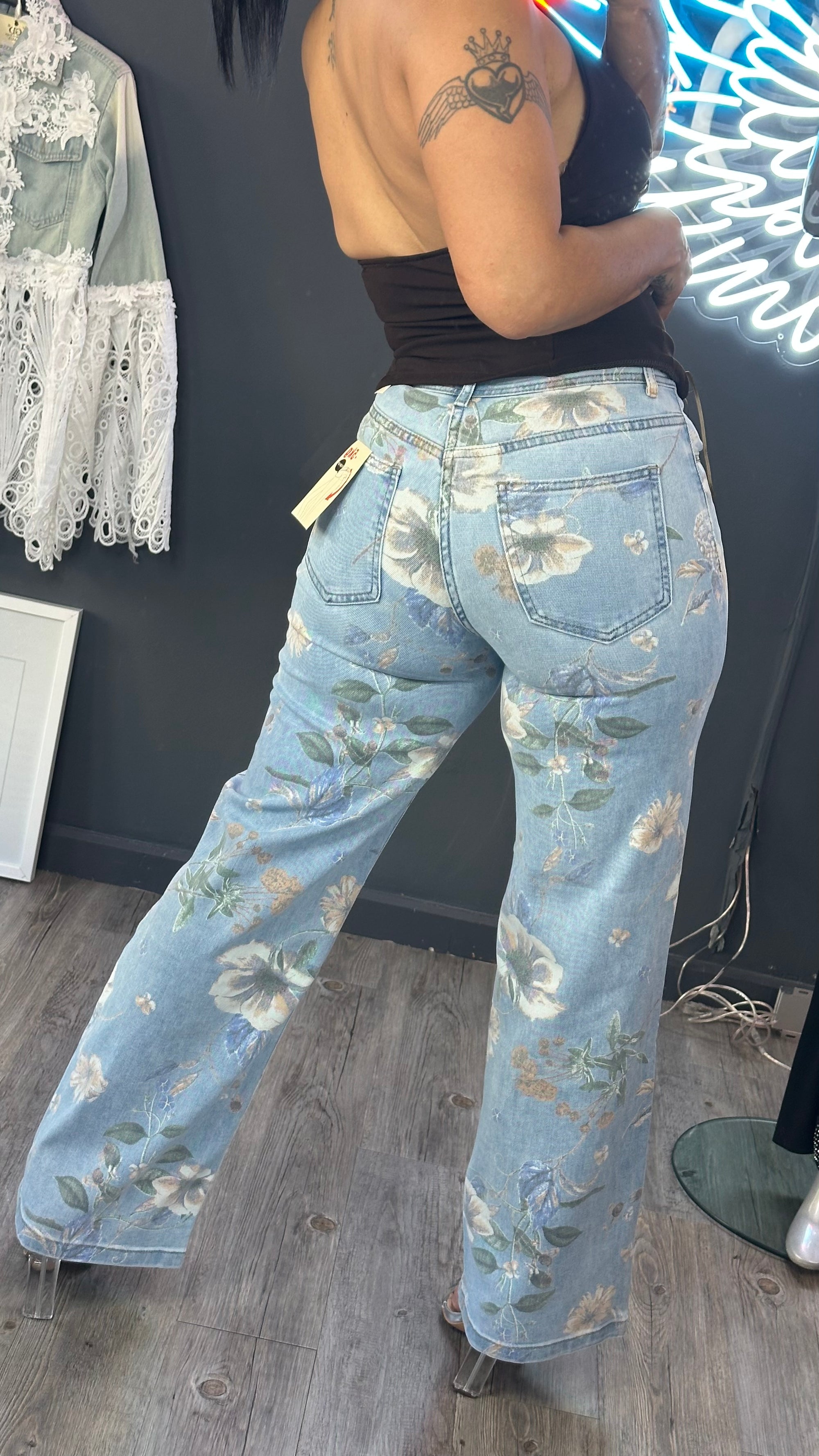 Jeans flores