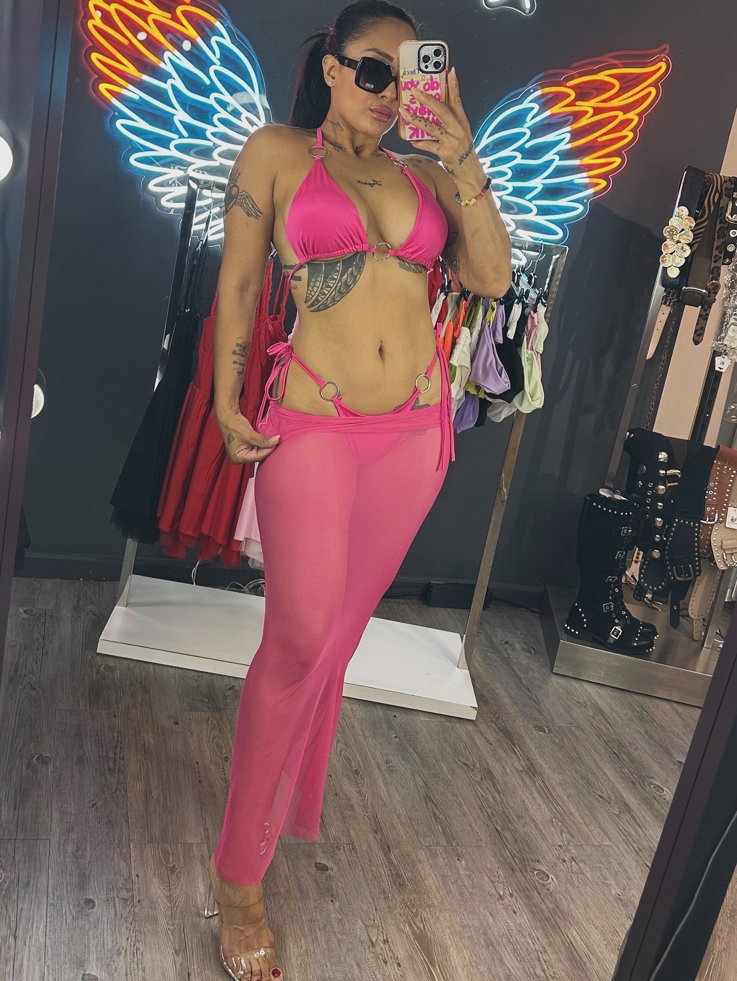 Bikini 3 piezas tanga/brasileña Aro