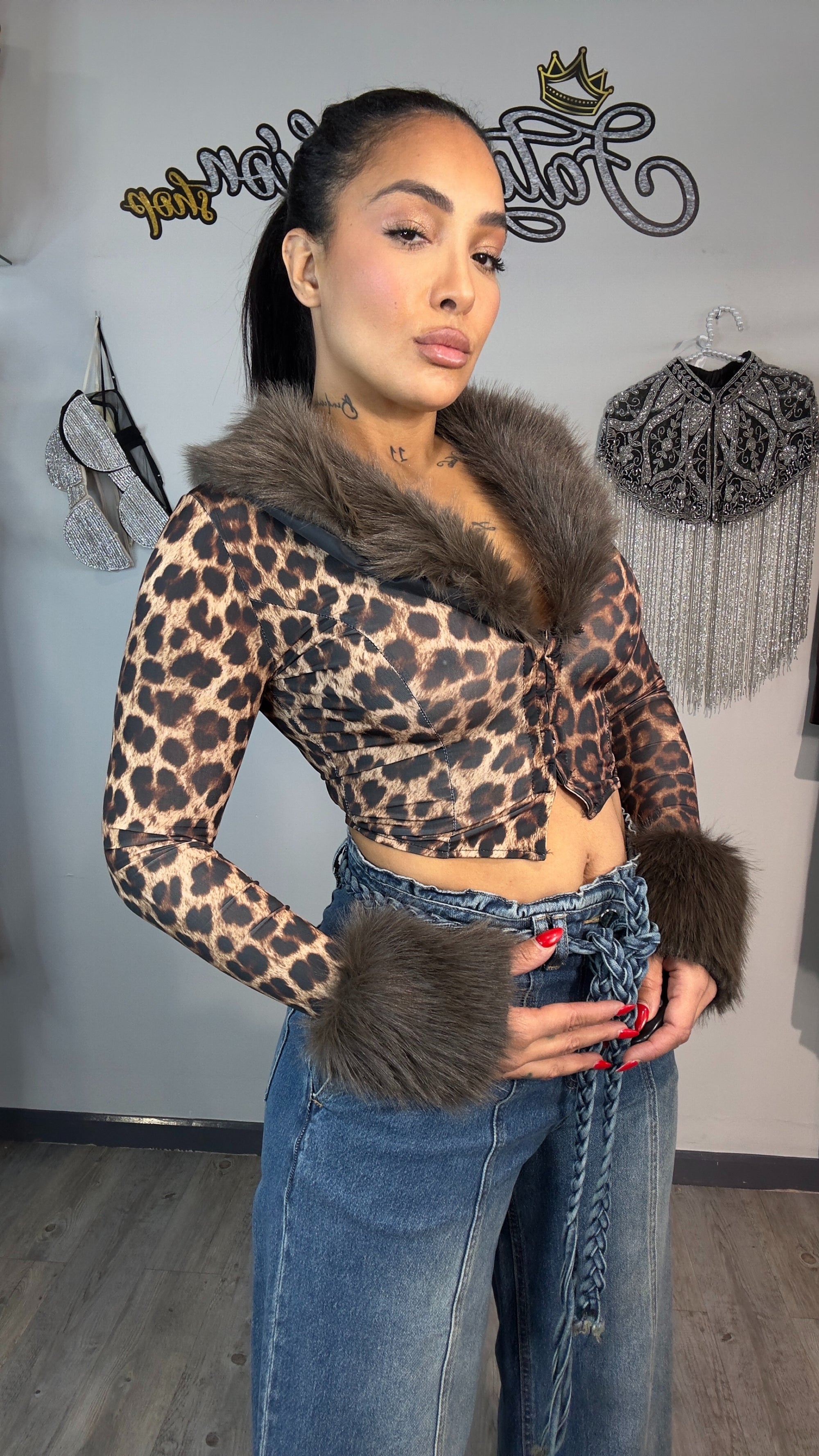Rebeca Wild Couture Fur Animal print