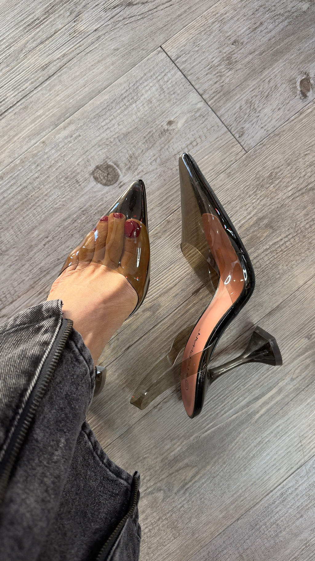 Tacones trans-parent