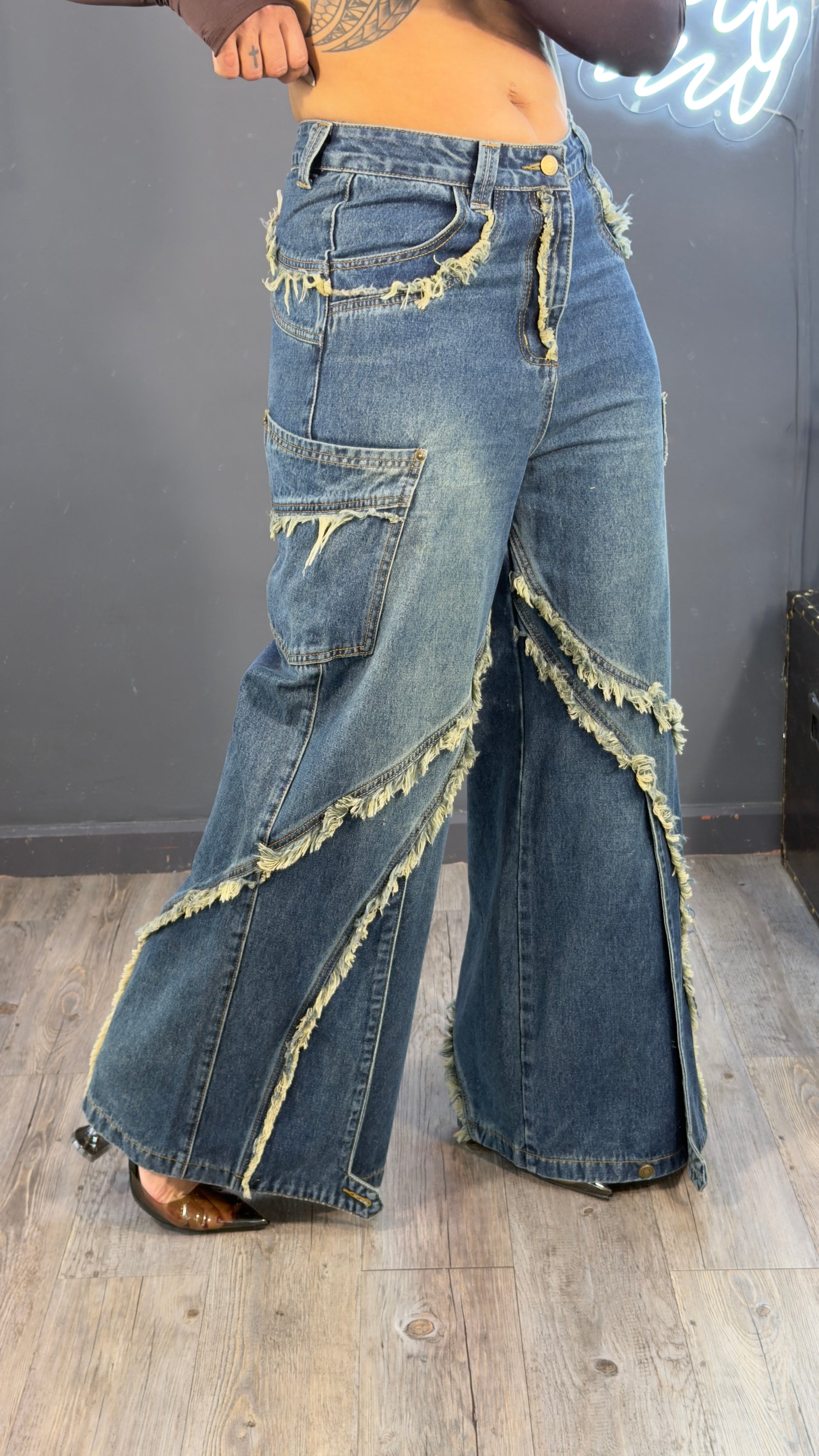 Jeans flecos Urban