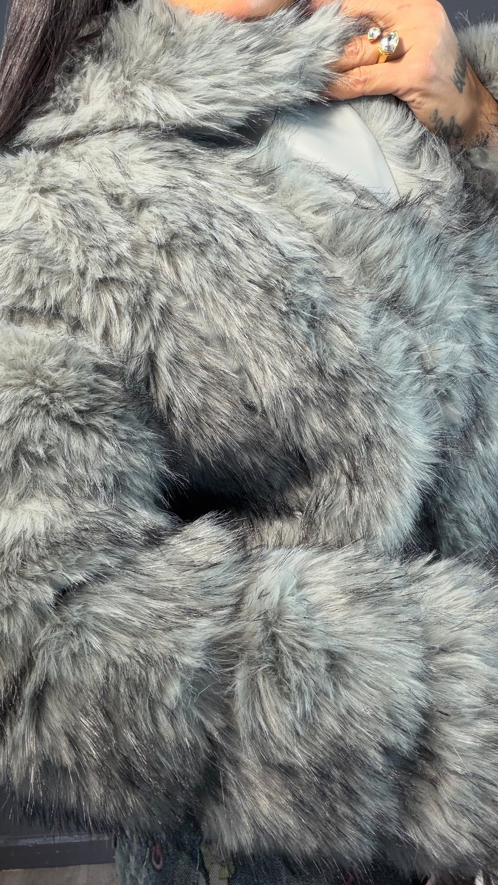 Abrigo pelo conejo Queen Savage