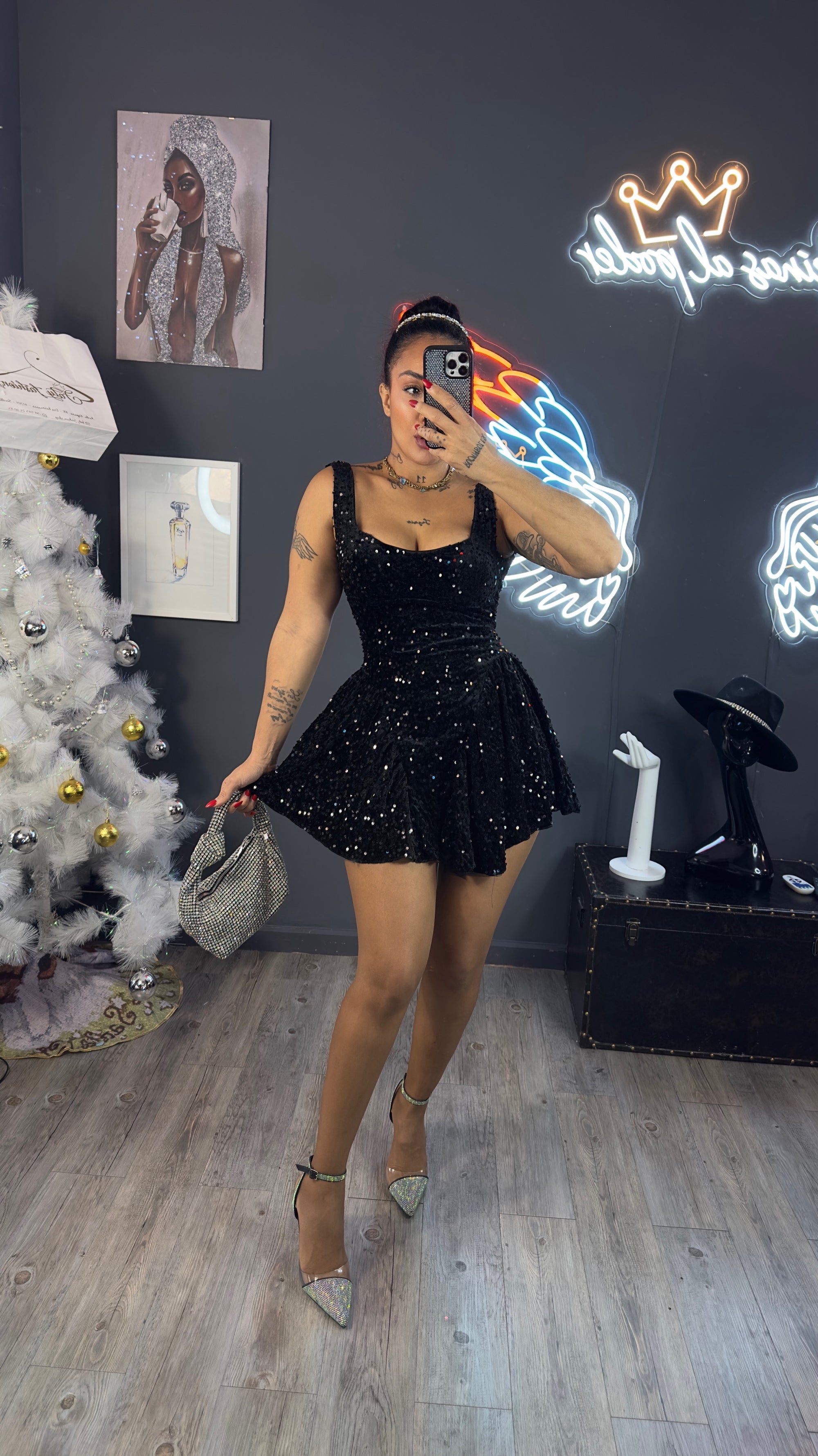 Vestido Velvet Sparkle