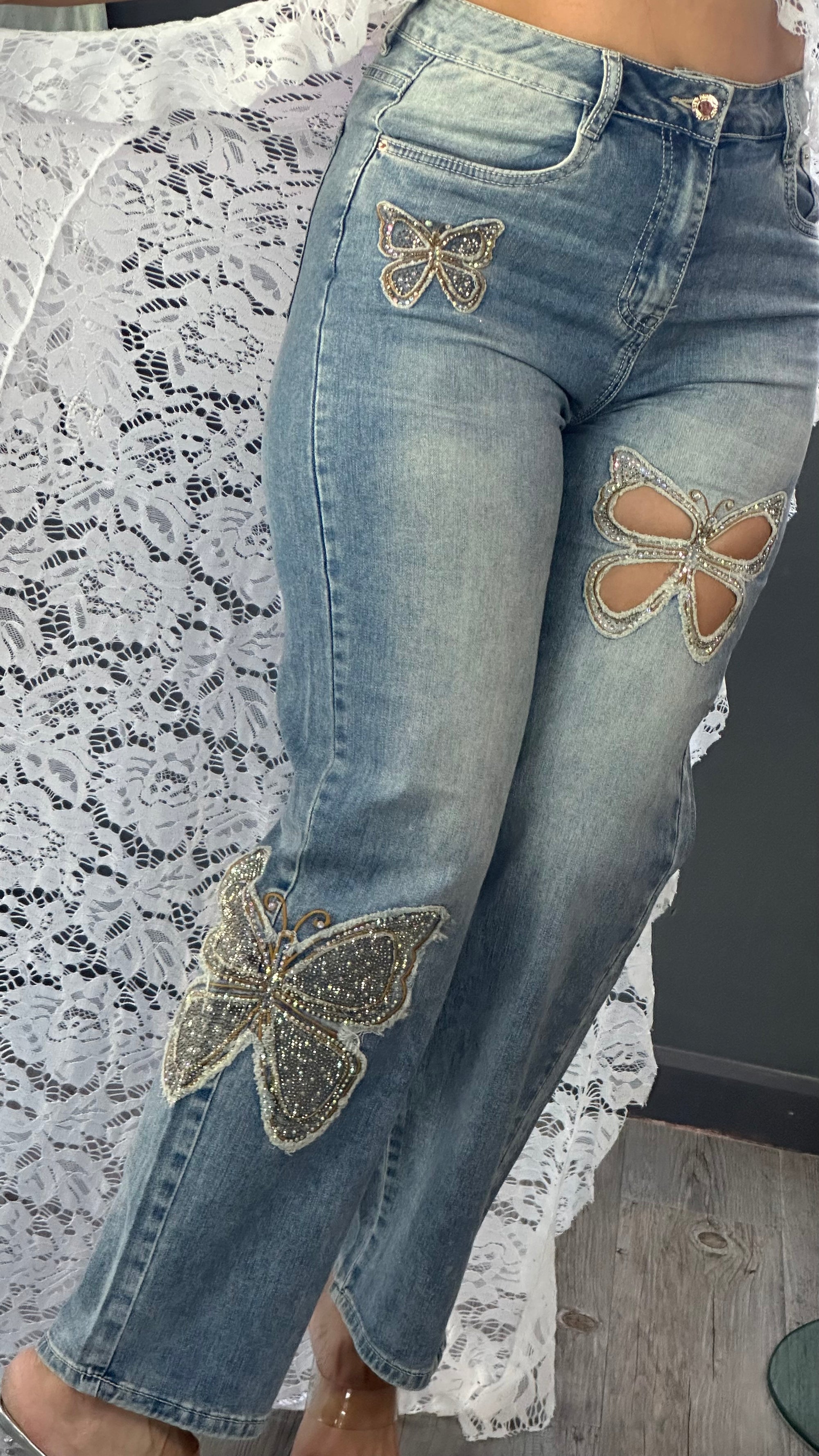Jeans mariposa