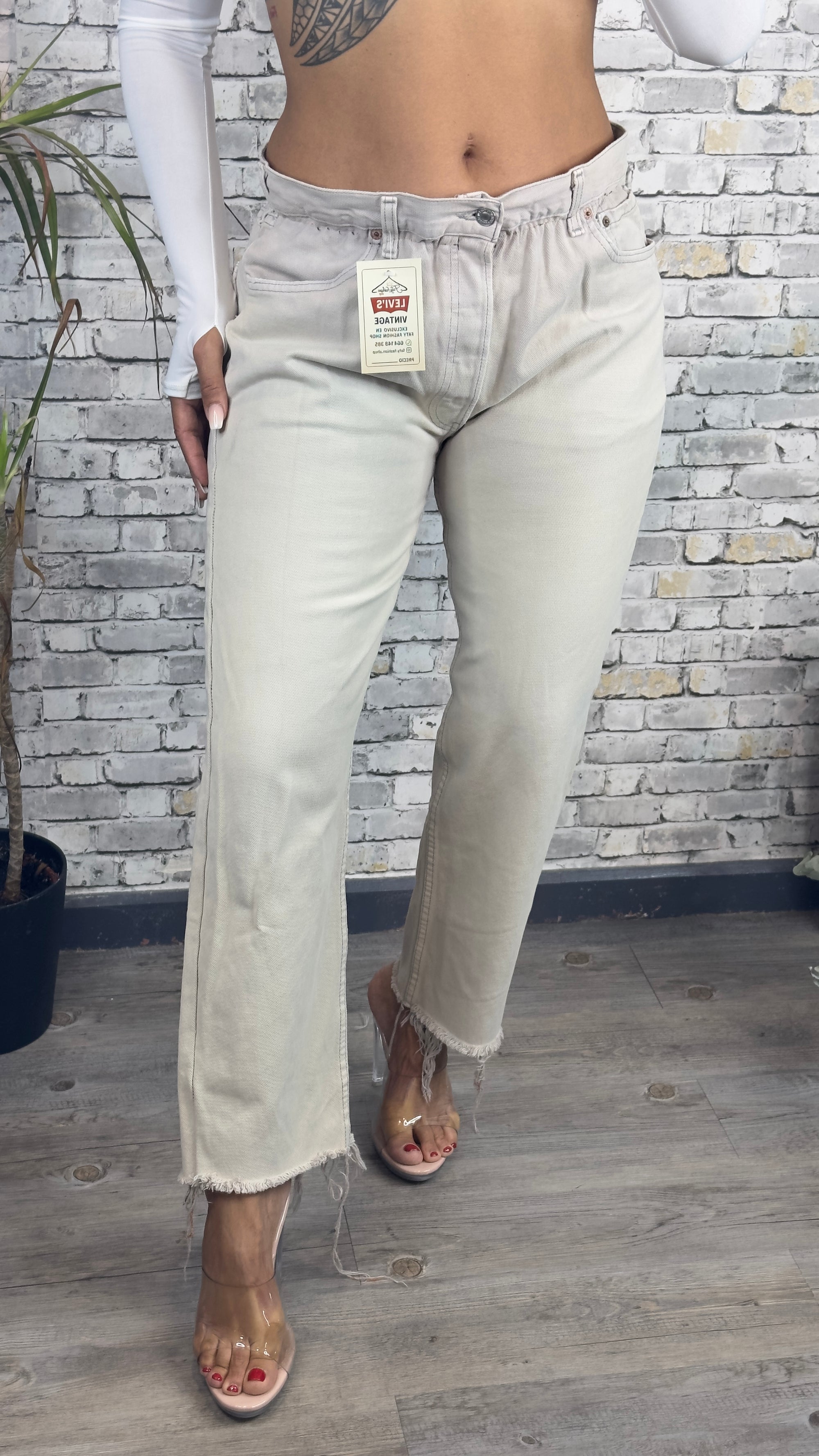 Jeans Levis candy beige M/L 012
