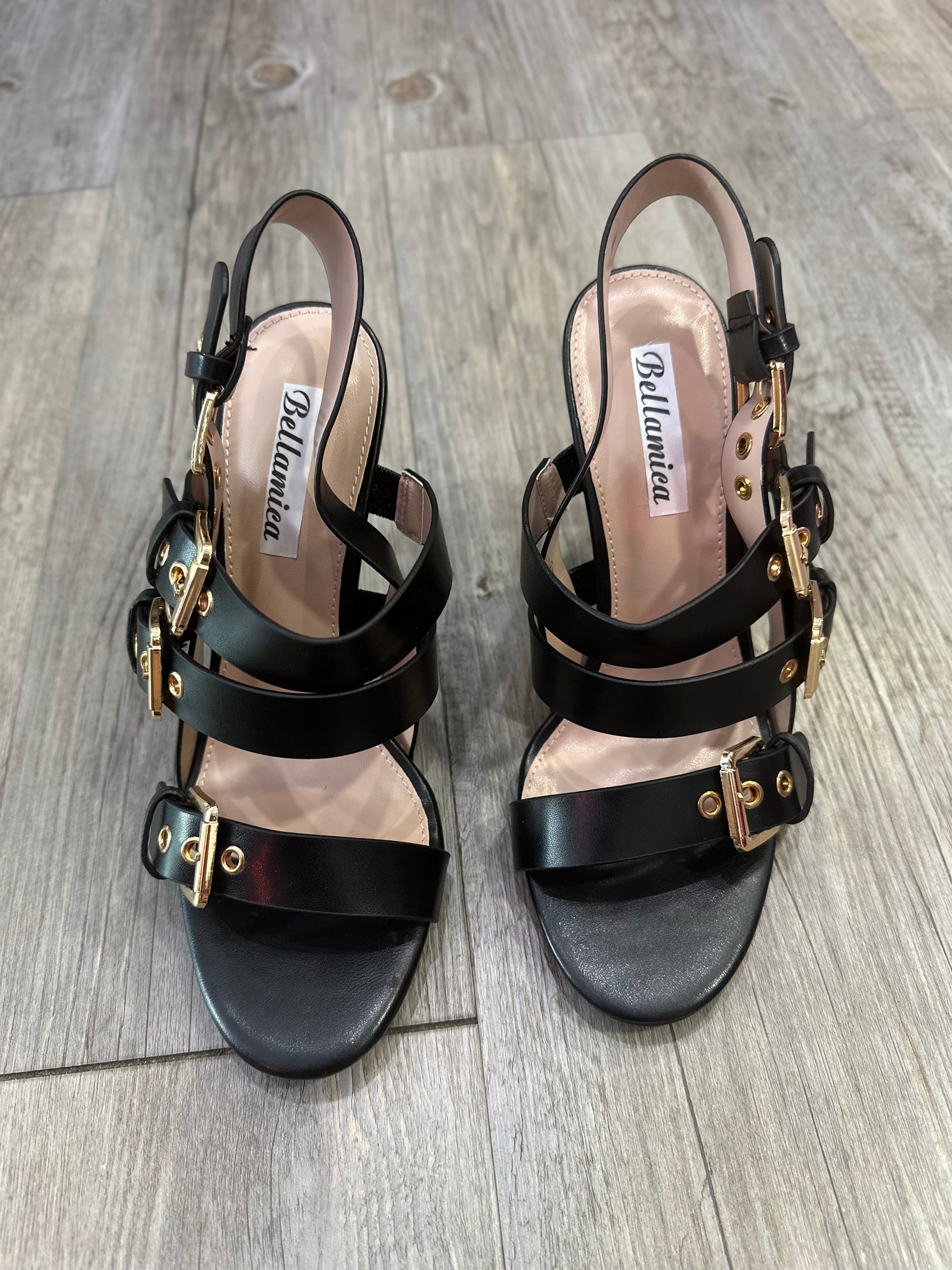 Sandalias hebillas doradas Maxi
