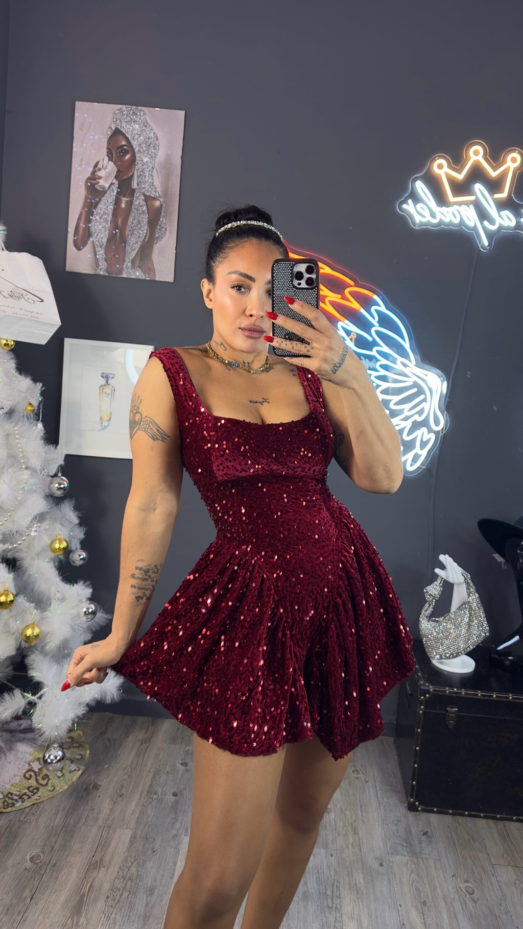 Vestido Velvet Sparkle