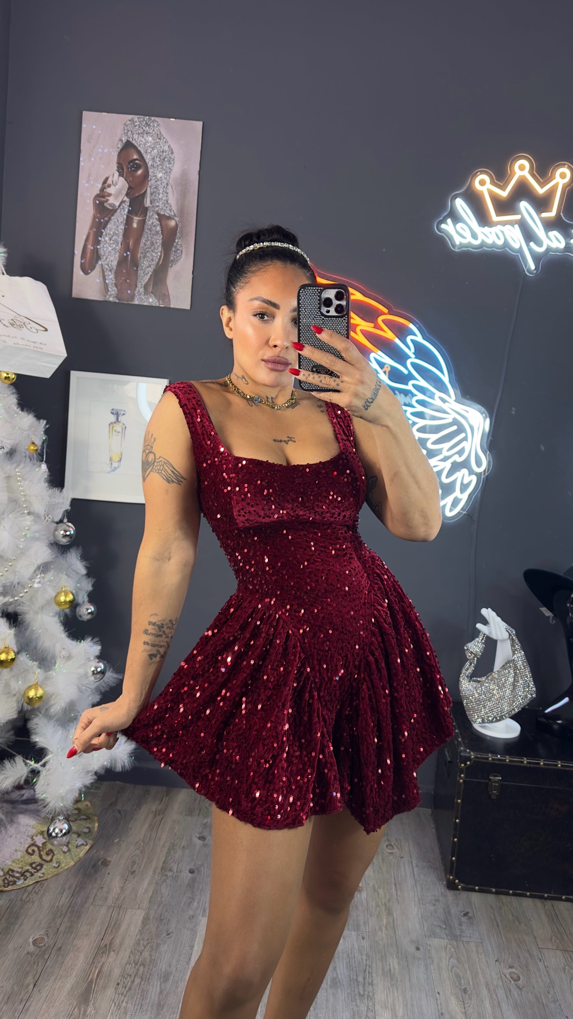 Vestido Velvet Sparkle