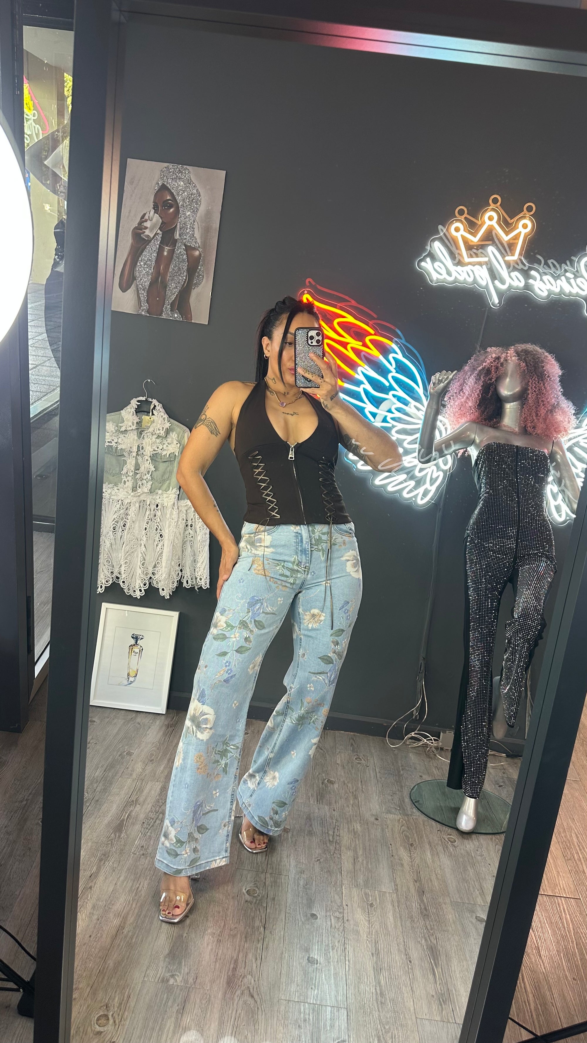 Jeans flores