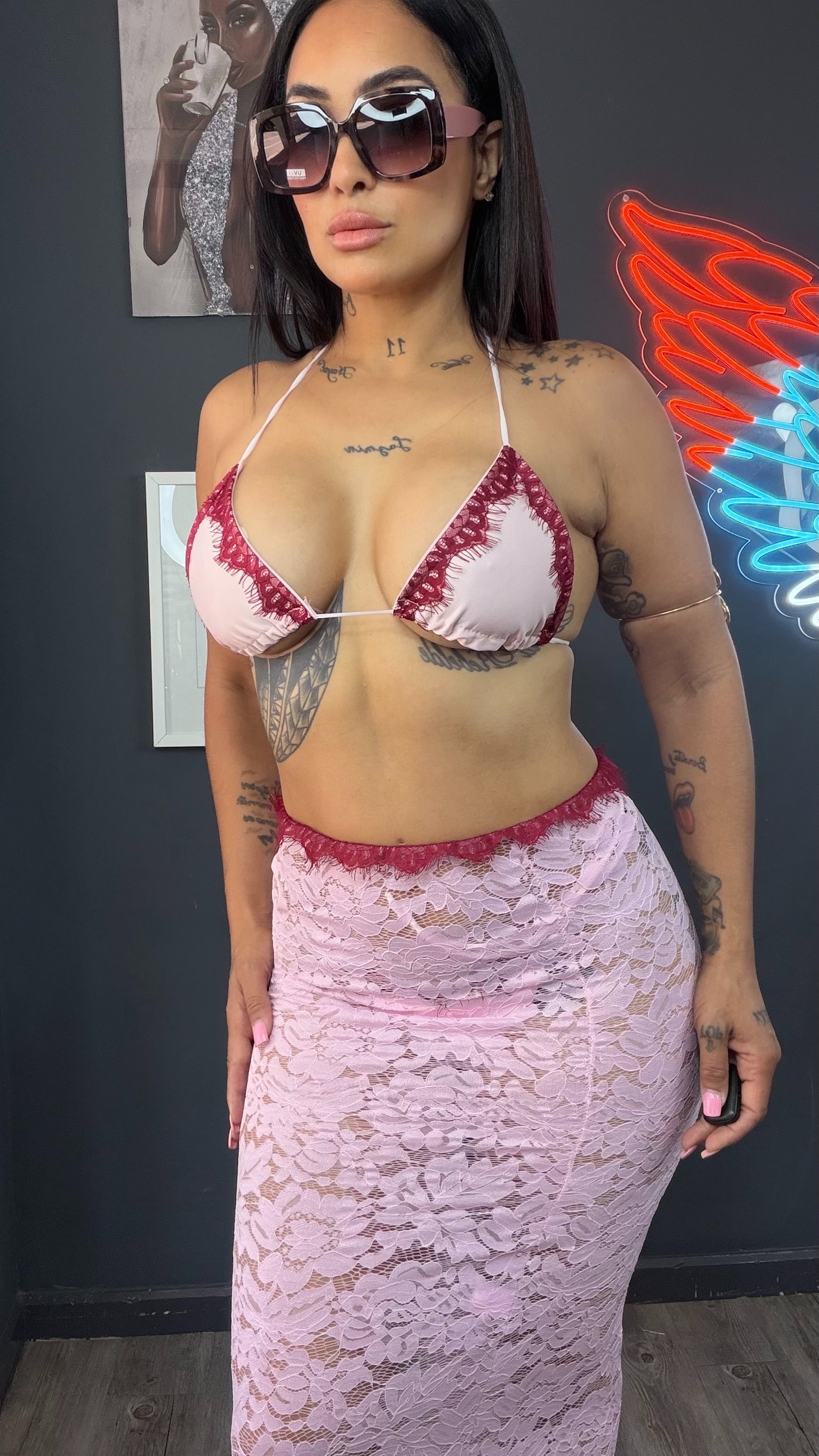 Bikini verano azul 3 PZ