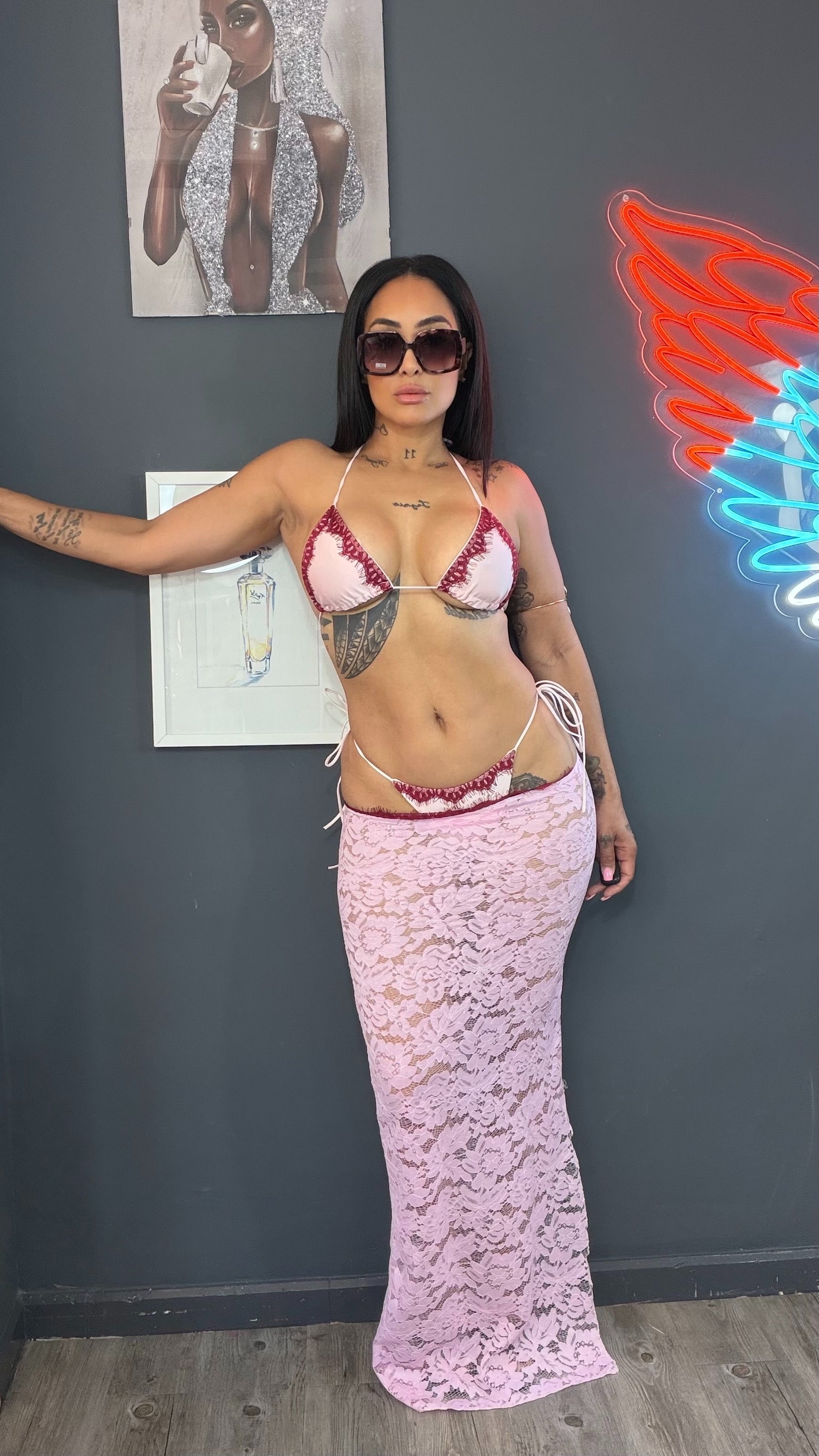 Bikini verano azul 3 PZ
