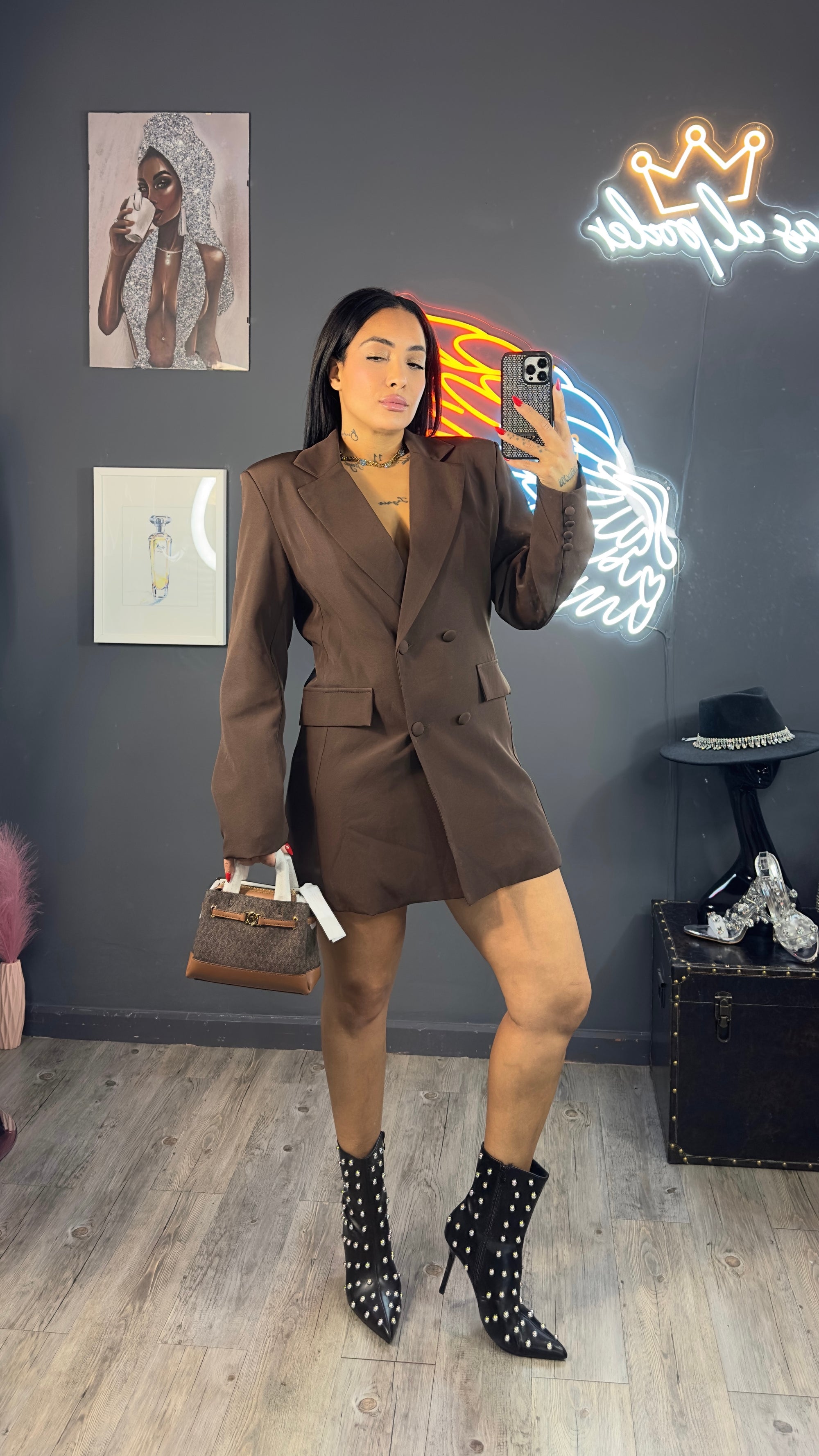 Vestido blazer Oversize