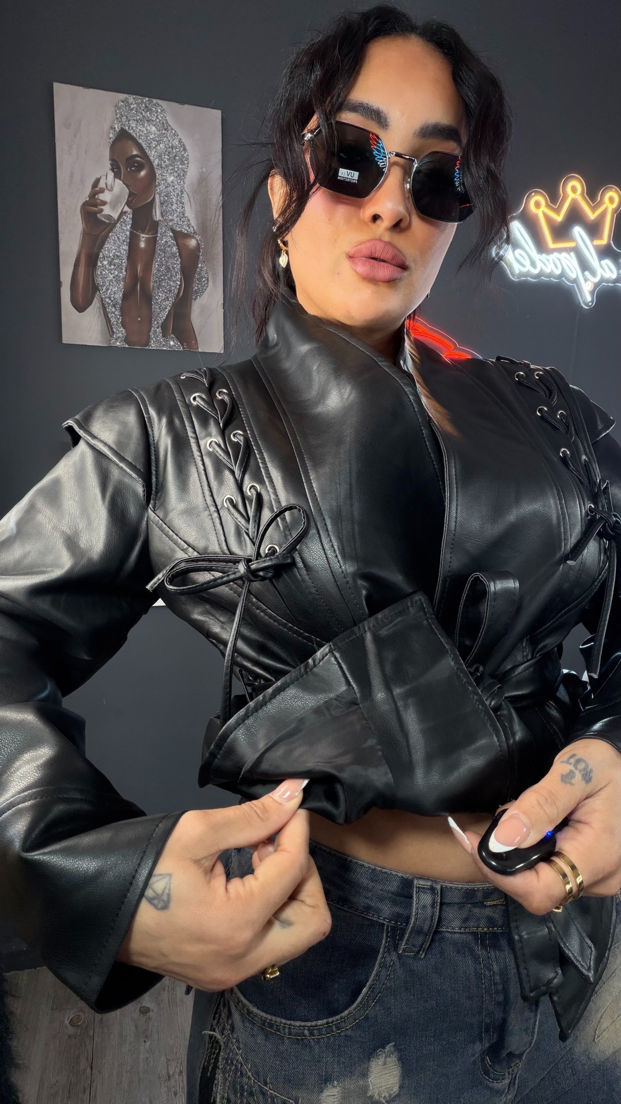 Chaqueta Blazer “Reina Blindada” premium alta calidad