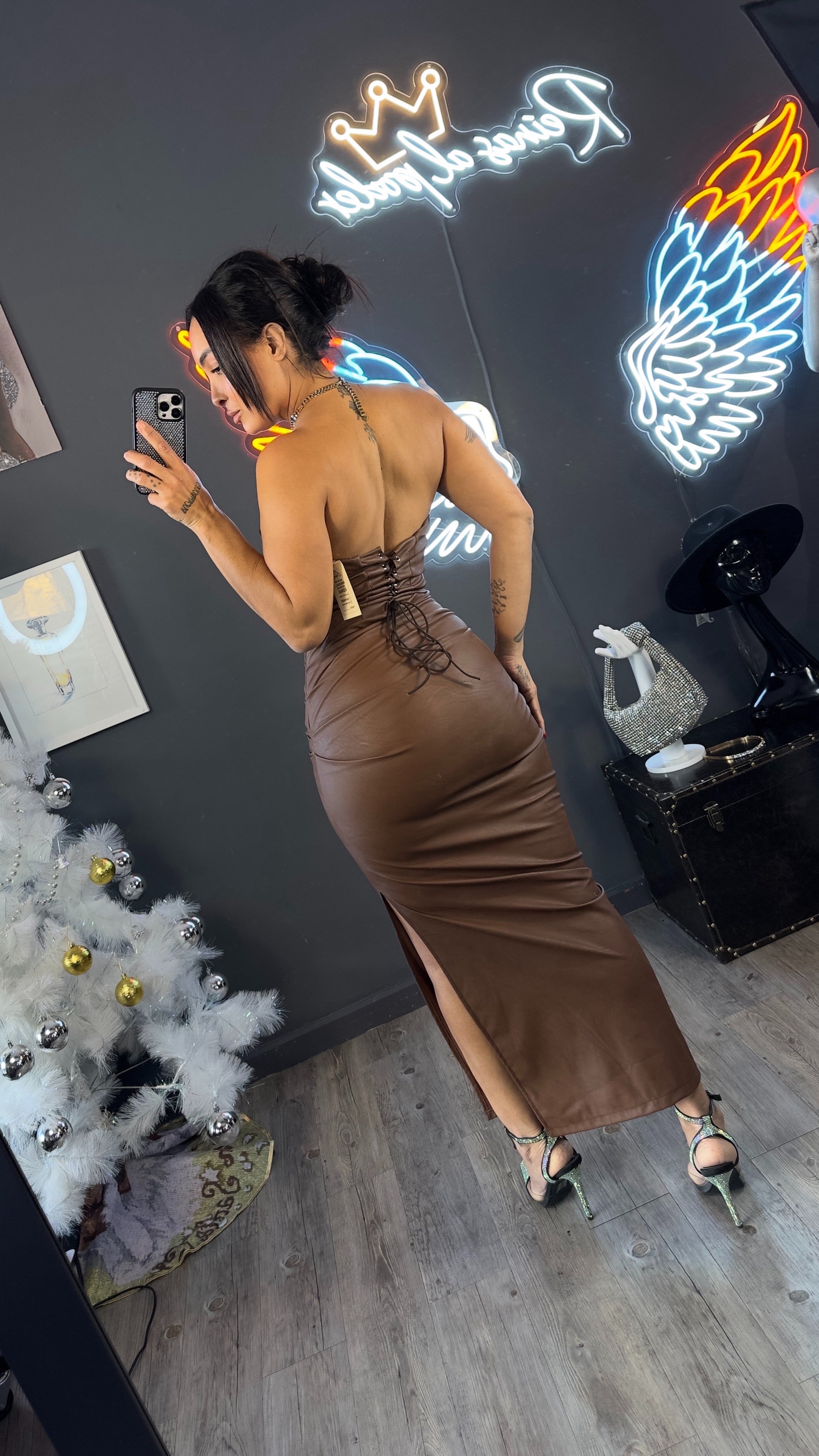 Vestido Iconic Leather